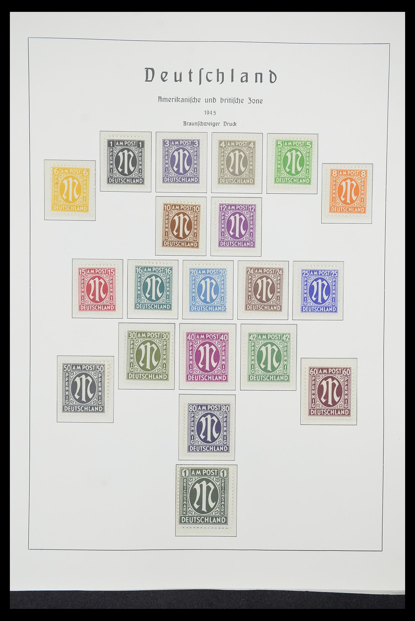 33221 027 - Postzegelverzameling 33221 Geallieerde Zone 1945-1949.