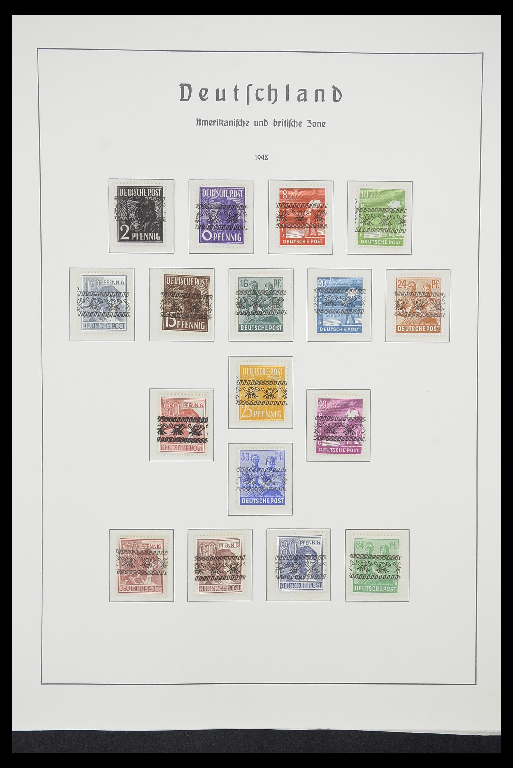 33221 028 - Postzegelverzameling 33221 Geallieerde Zone 1945-1949.