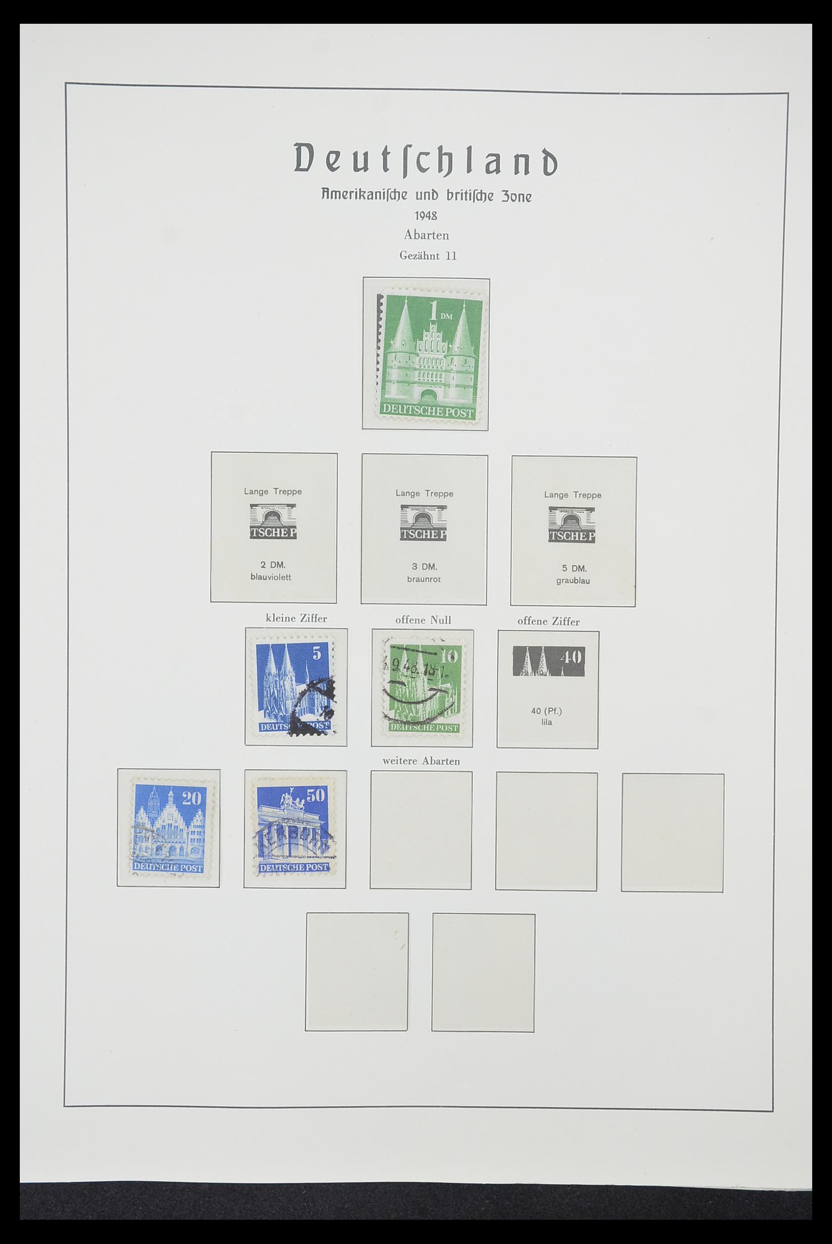 33221 032 - Postzegelverzameling 33221 Geallieerde Zone 1945-1949.
