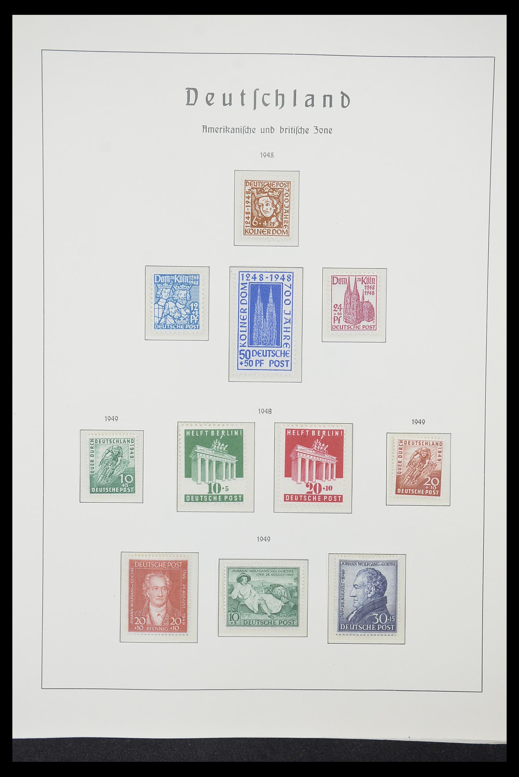 33221 033 - Postzegelverzameling 33221 Geallieerde Zone 1945-1949.