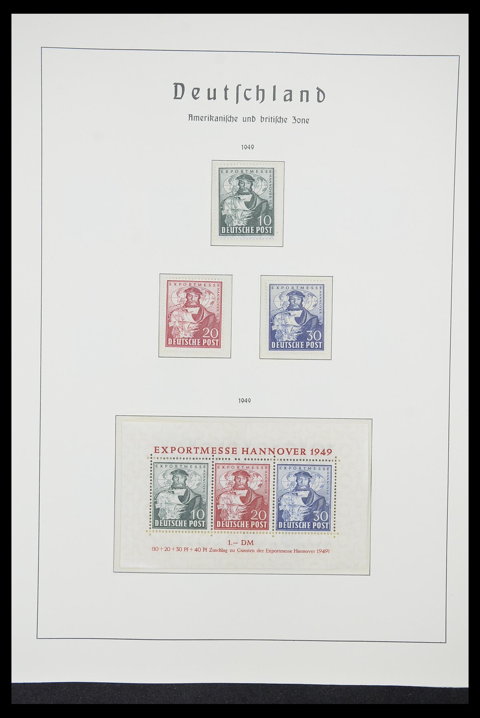 33221 034 - Postzegelverzameling 33221 Geallieerde Zone 1945-1949.