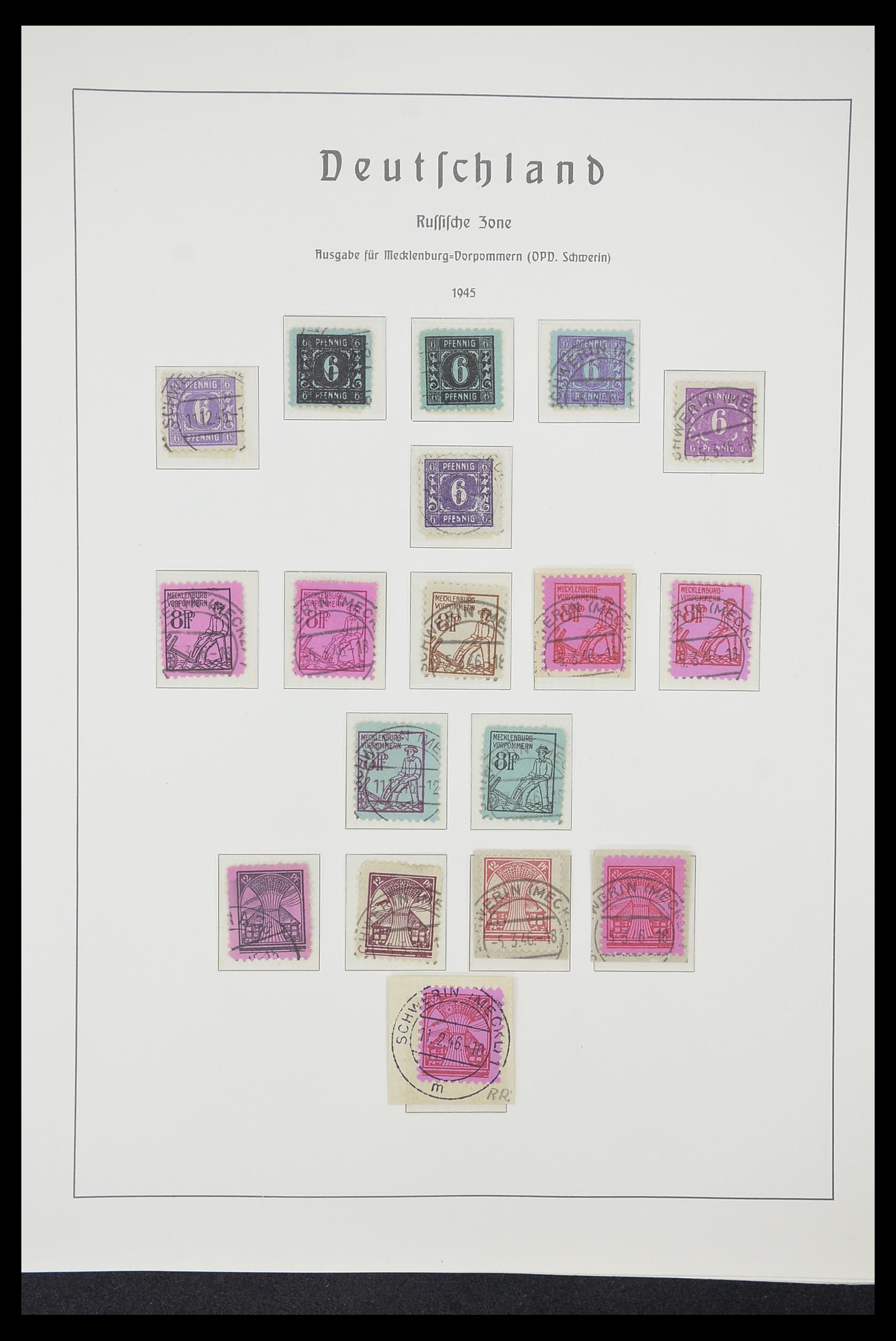 33221 036 - Postzegelverzameling 33221 Geallieerde Zone 1945-1949.