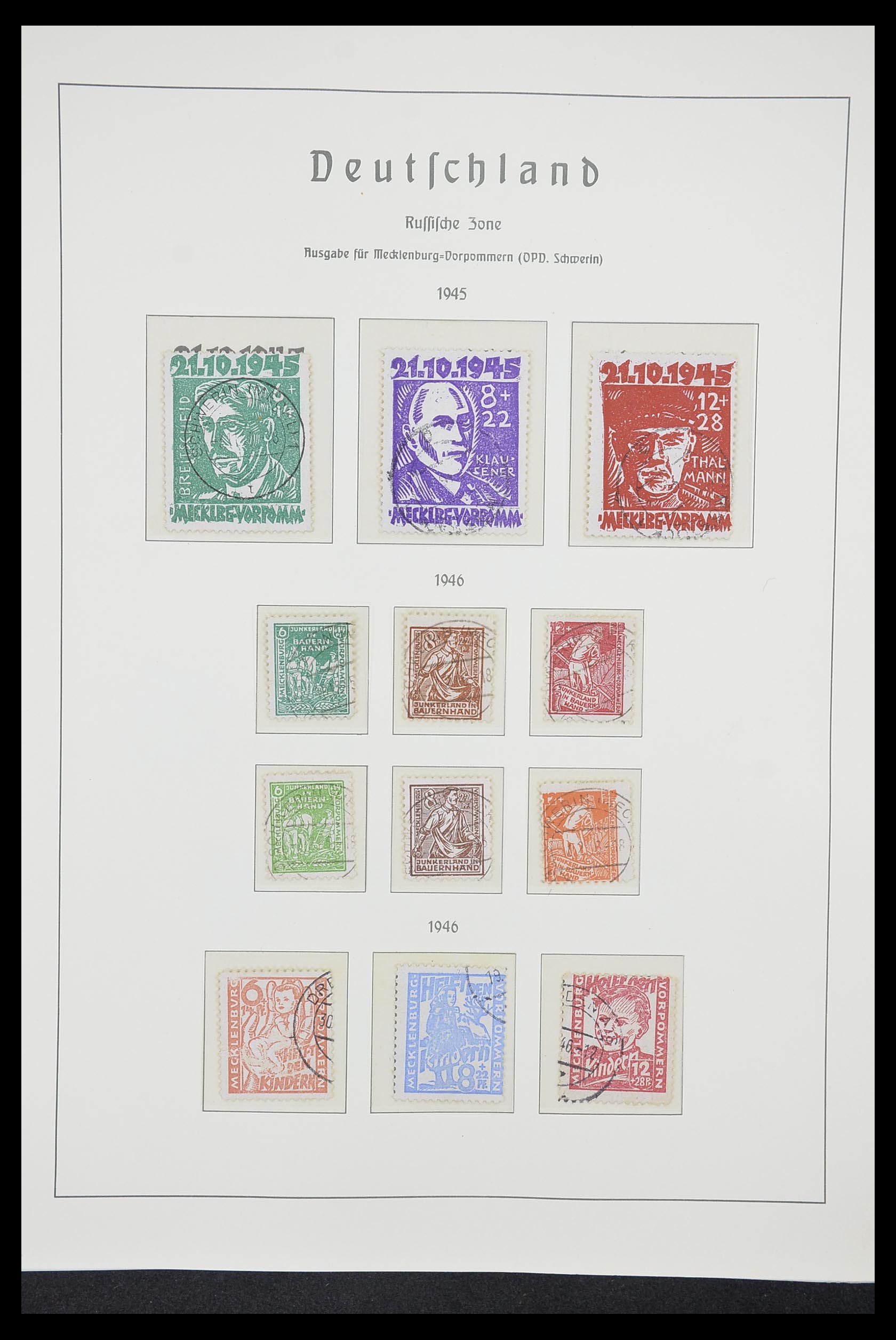33221 037 - Postzegelverzameling 33221 Geallieerde Zone 1945-1949.