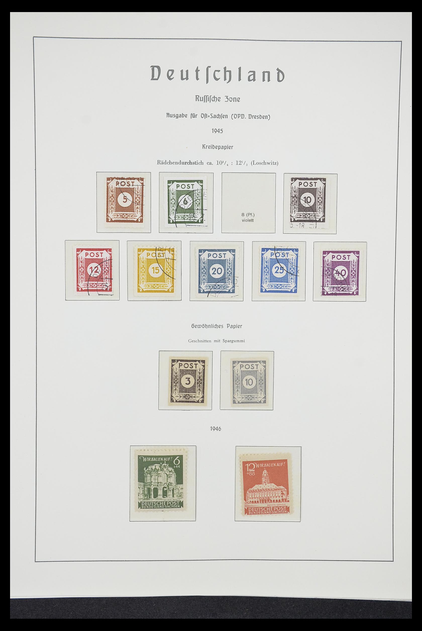 33221 041 - Postzegelverzameling 33221 Geallieerde Zone 1945-1949.