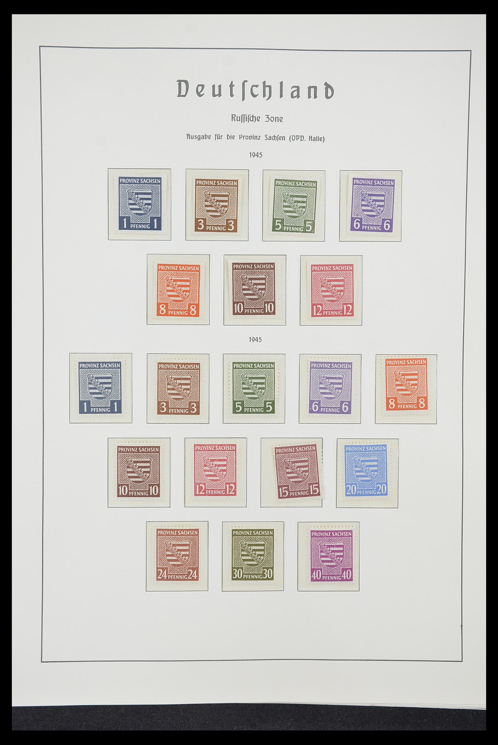 33221 042 - Postzegelverzameling 33221 Geallieerde Zone 1945-1949.