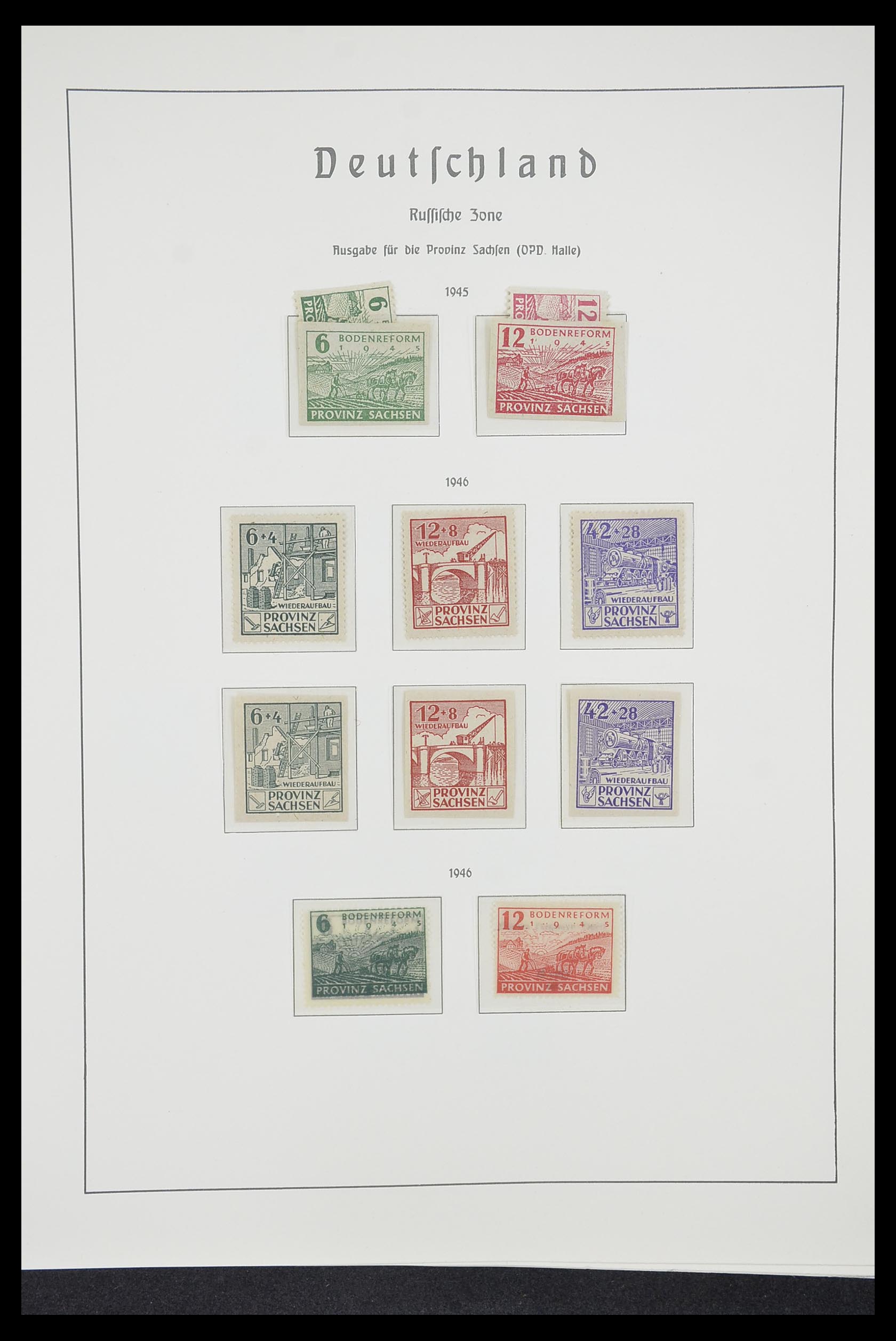 33221 044 - Postzegelverzameling 33221 Geallieerde Zone 1945-1949.