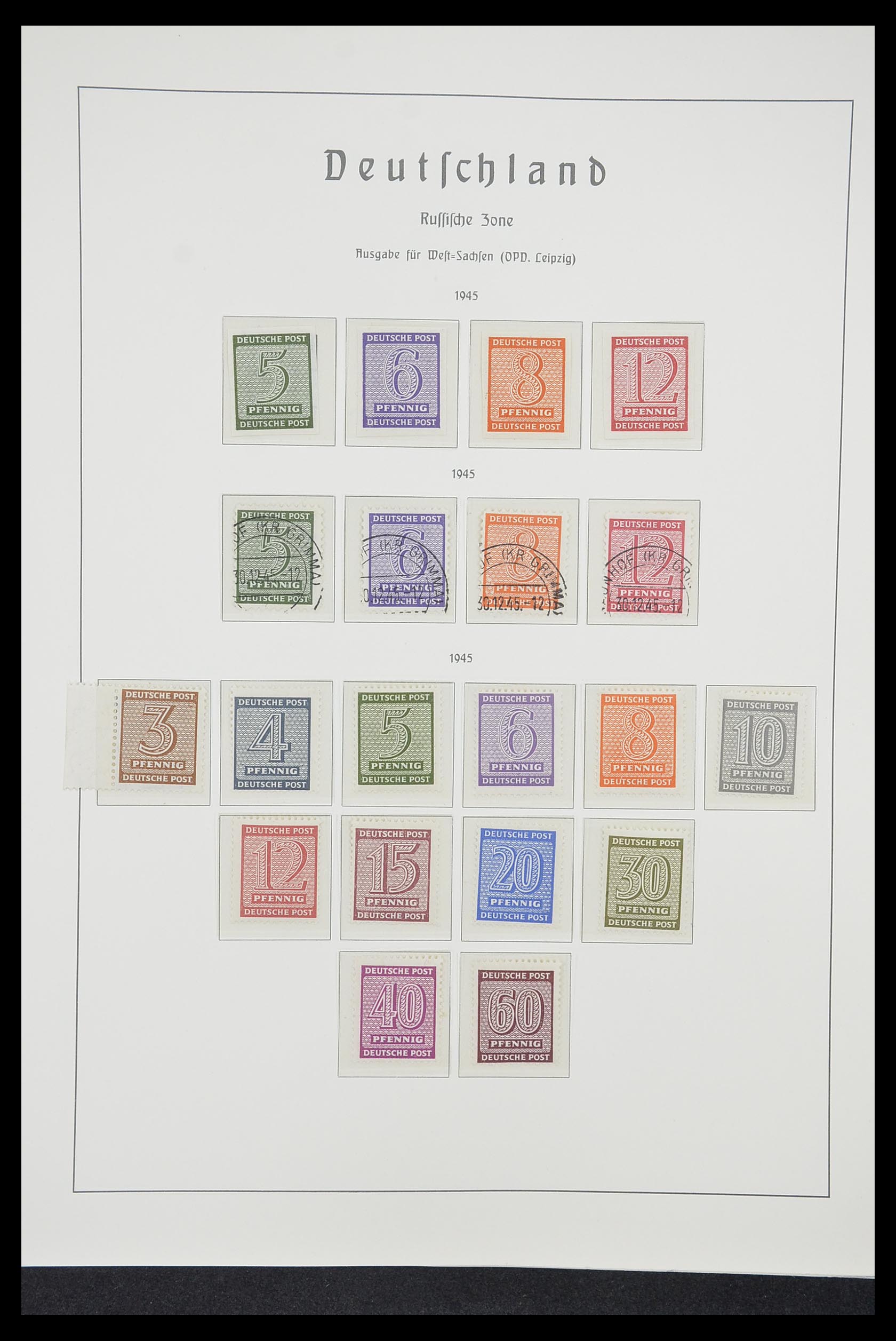 33221 045 - Stamp collection 33221 Allied Zone 1945-1949.