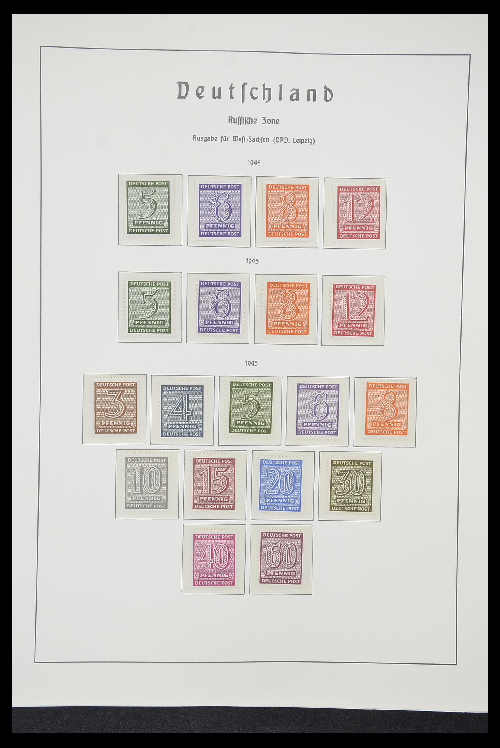 33221 046 - Postzegelverzameling 33221 Geallieerde Zone 1945-1949.