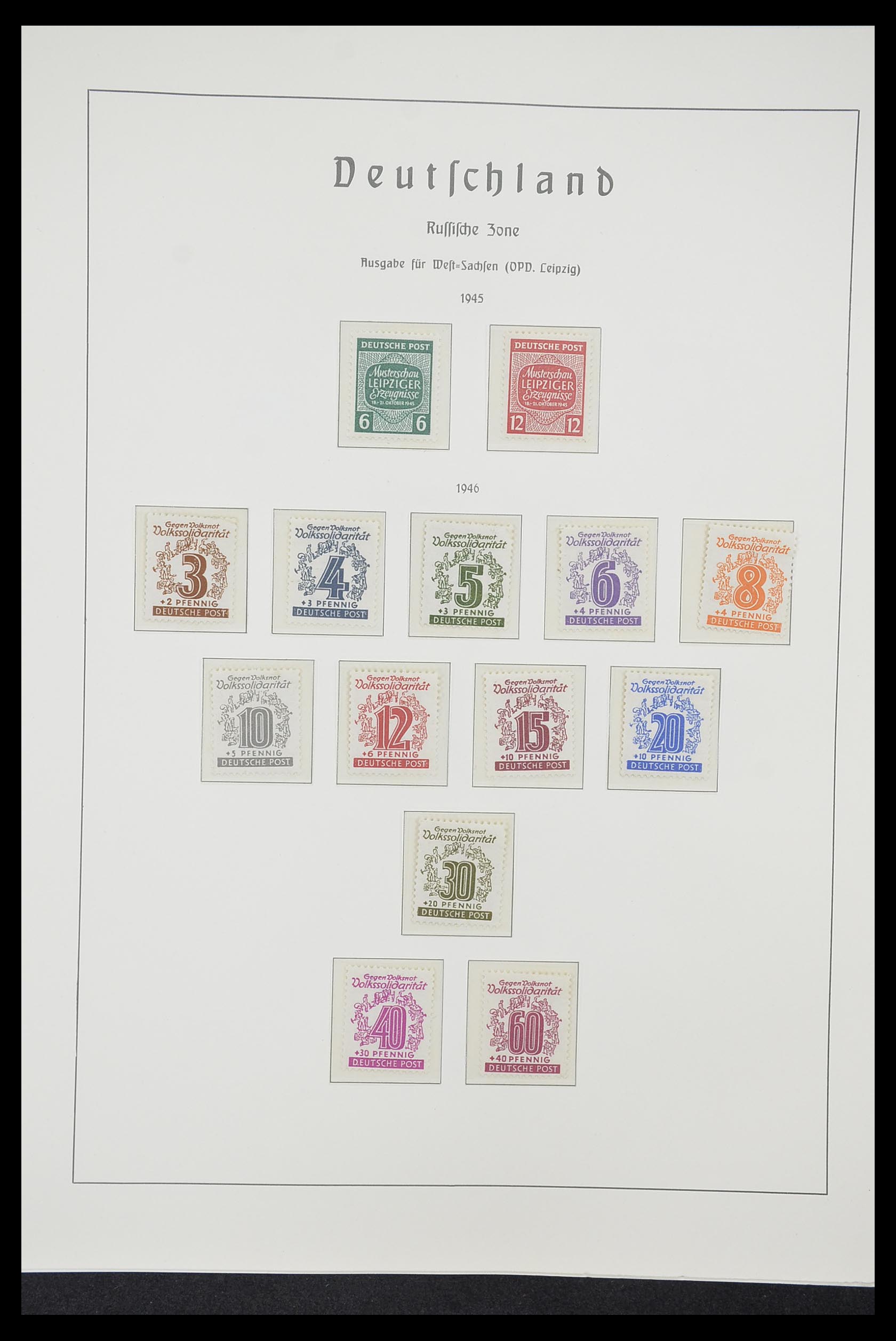 33221 047 - Postzegelverzameling 33221 Geallieerde Zone 1945-1949.