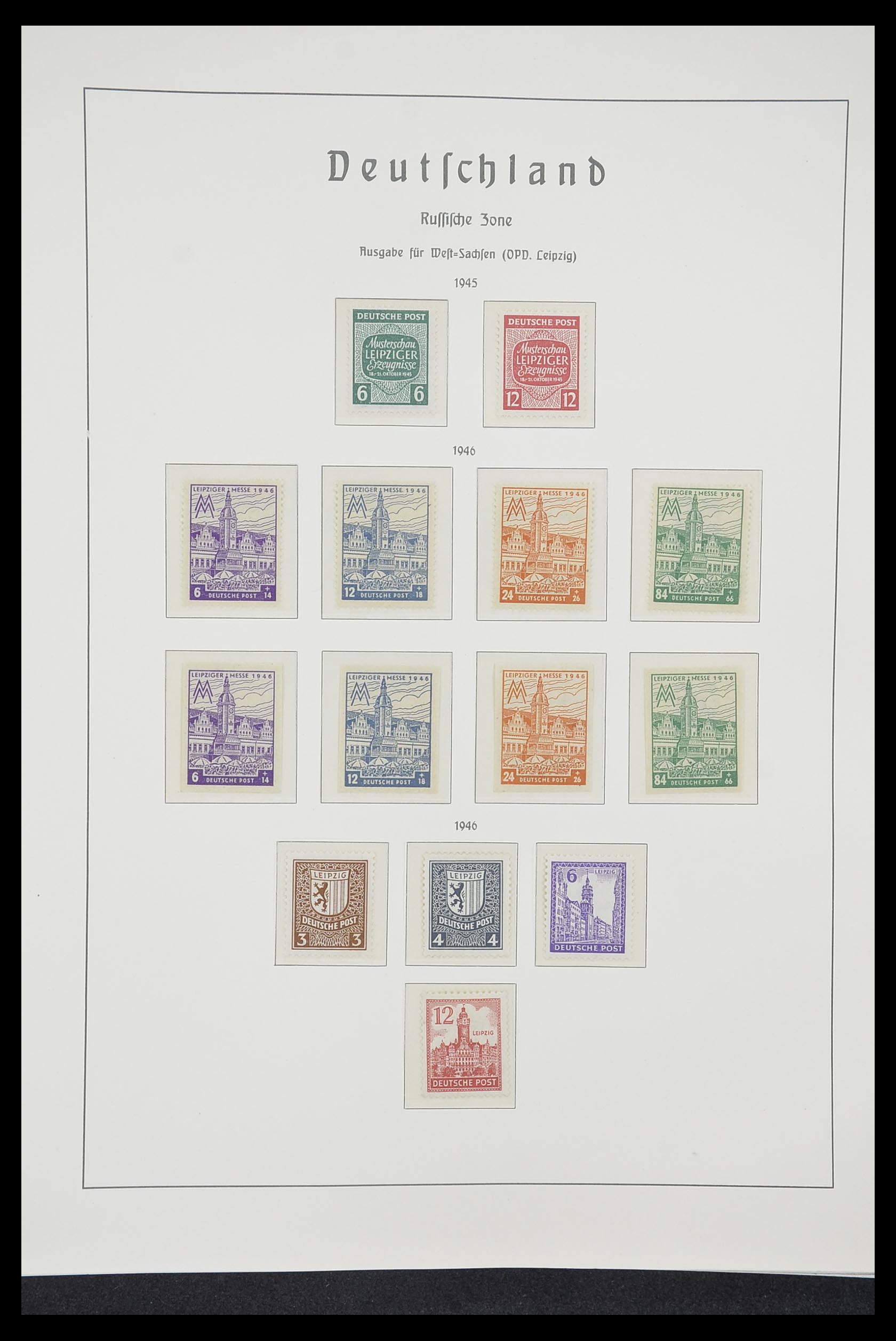 33221 050 - Stamp collection 33221 Allied Zone 1945-1949.