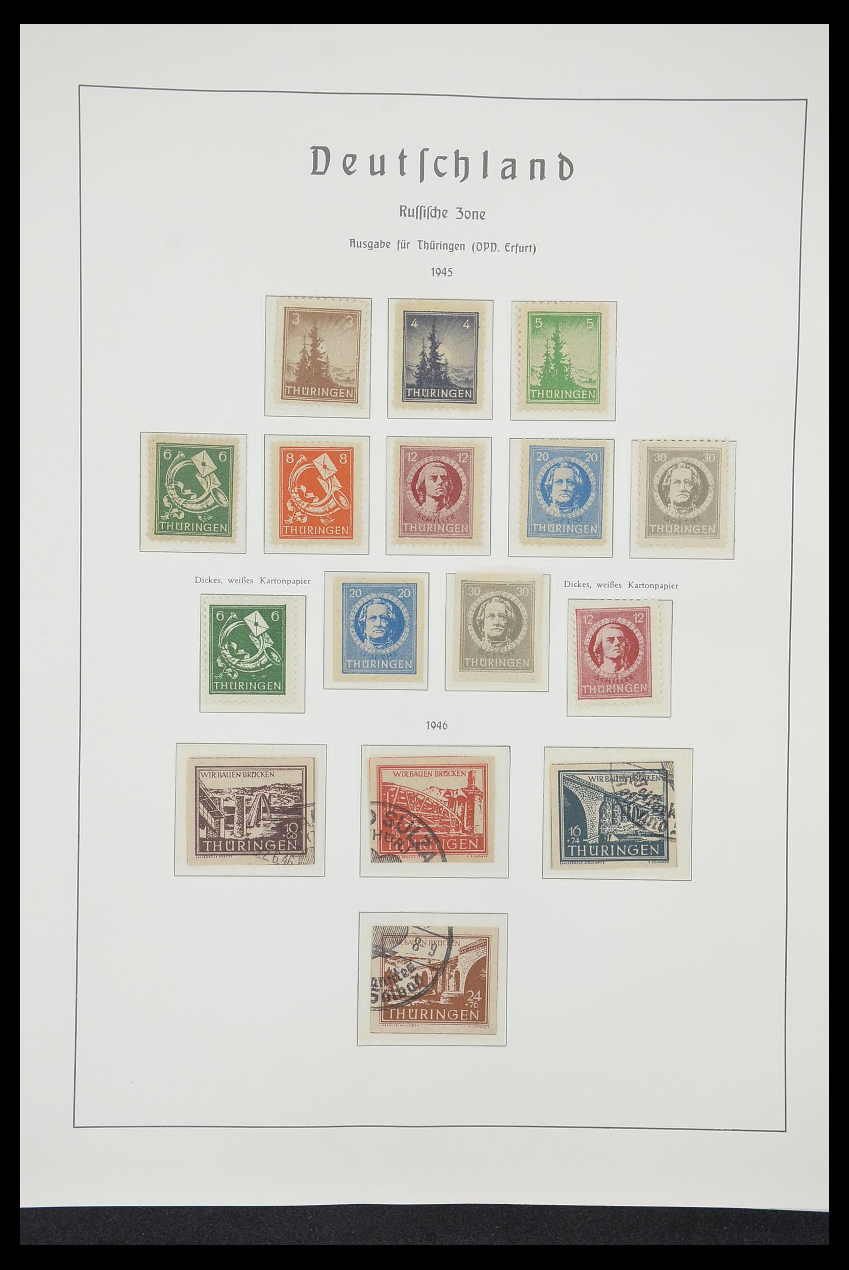 33221 053 - Postzegelverzameling 33221 Geallieerde Zone 1945-1949.