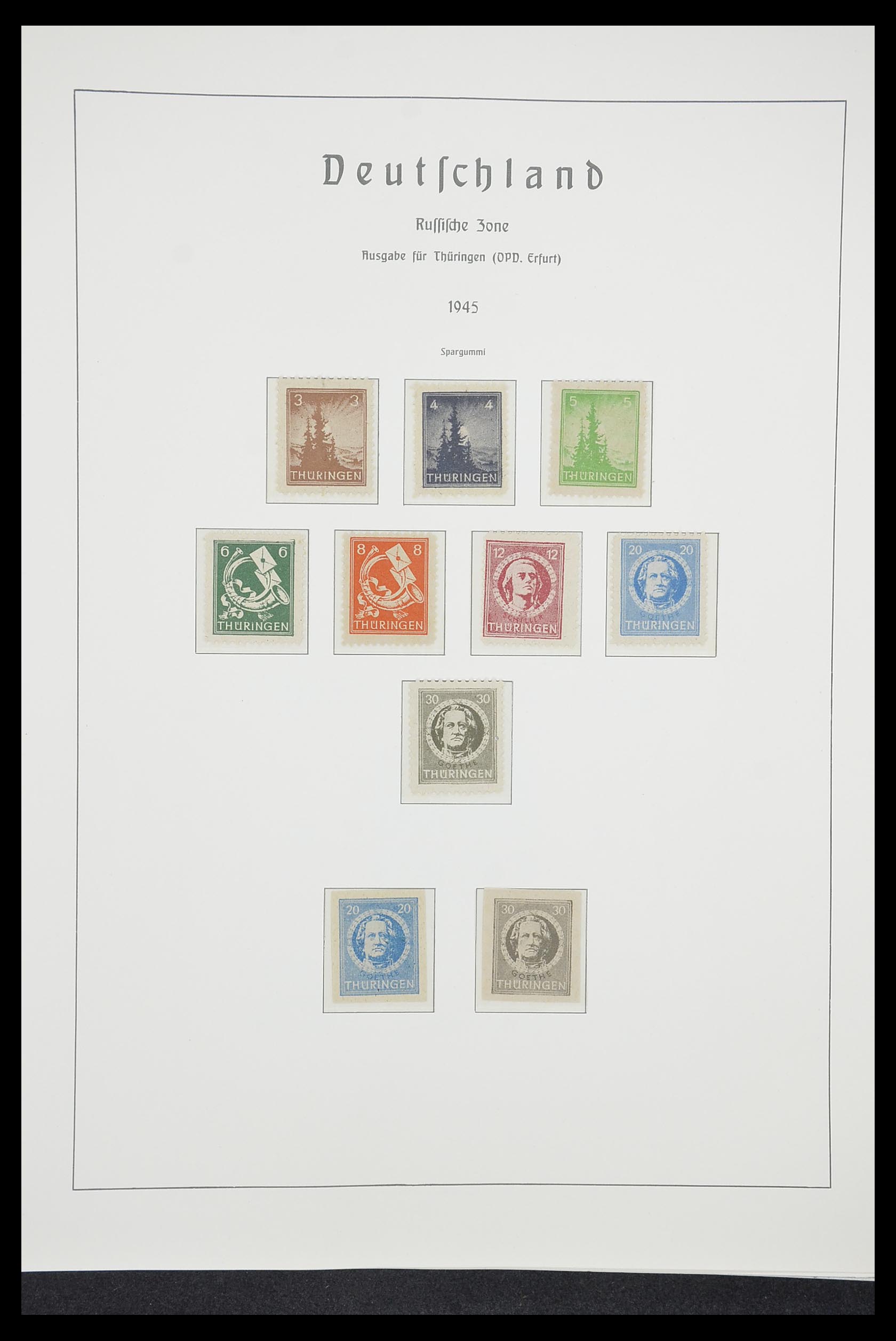 33221 054 - Postzegelverzameling 33221 Geallieerde Zone 1945-1949.