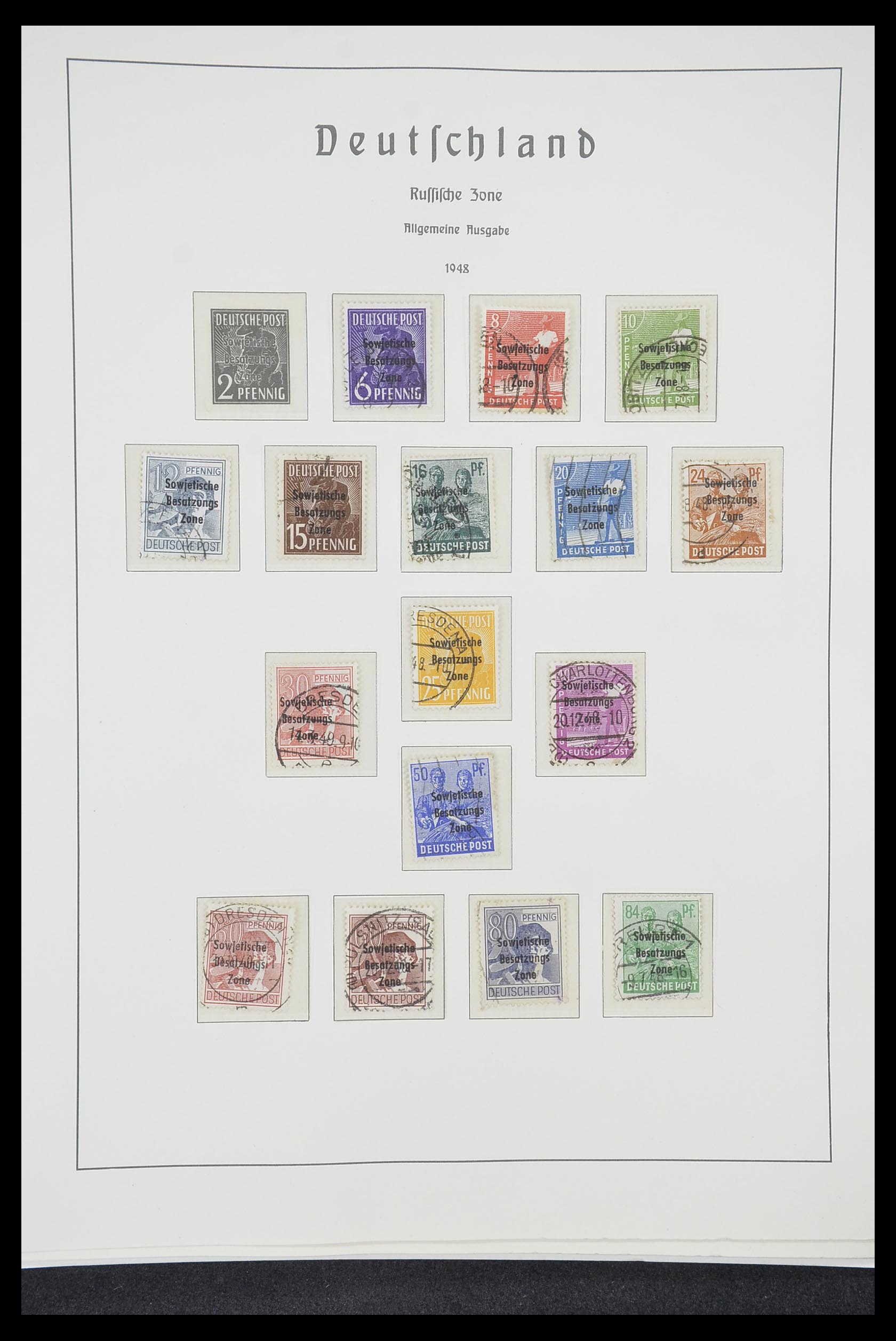 33221 060 - Postzegelverzameling 33221 Geallieerde Zone 1945-1949.