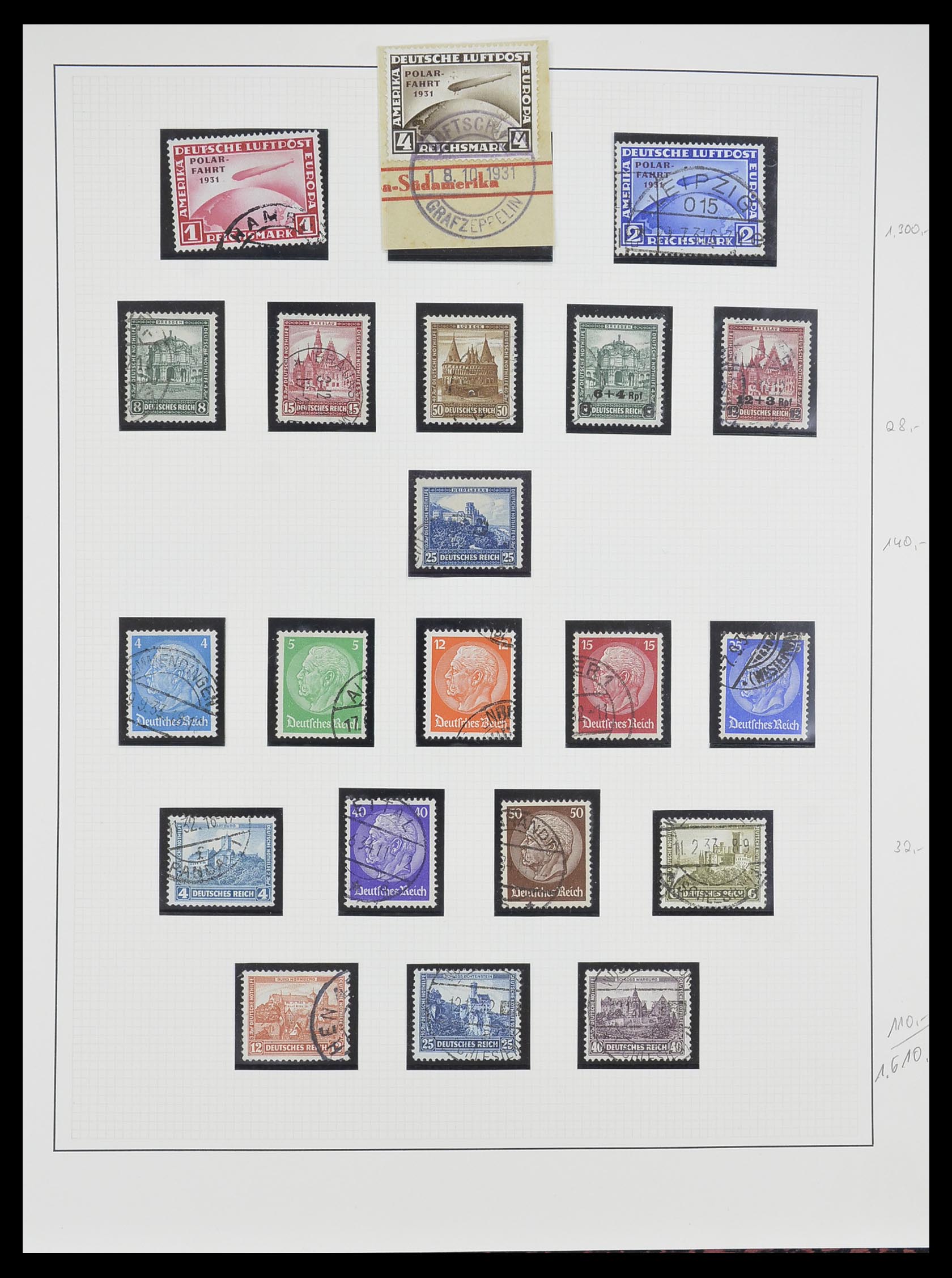 33222 008 - Stamp collection 33222 German Reich 1923-1945.