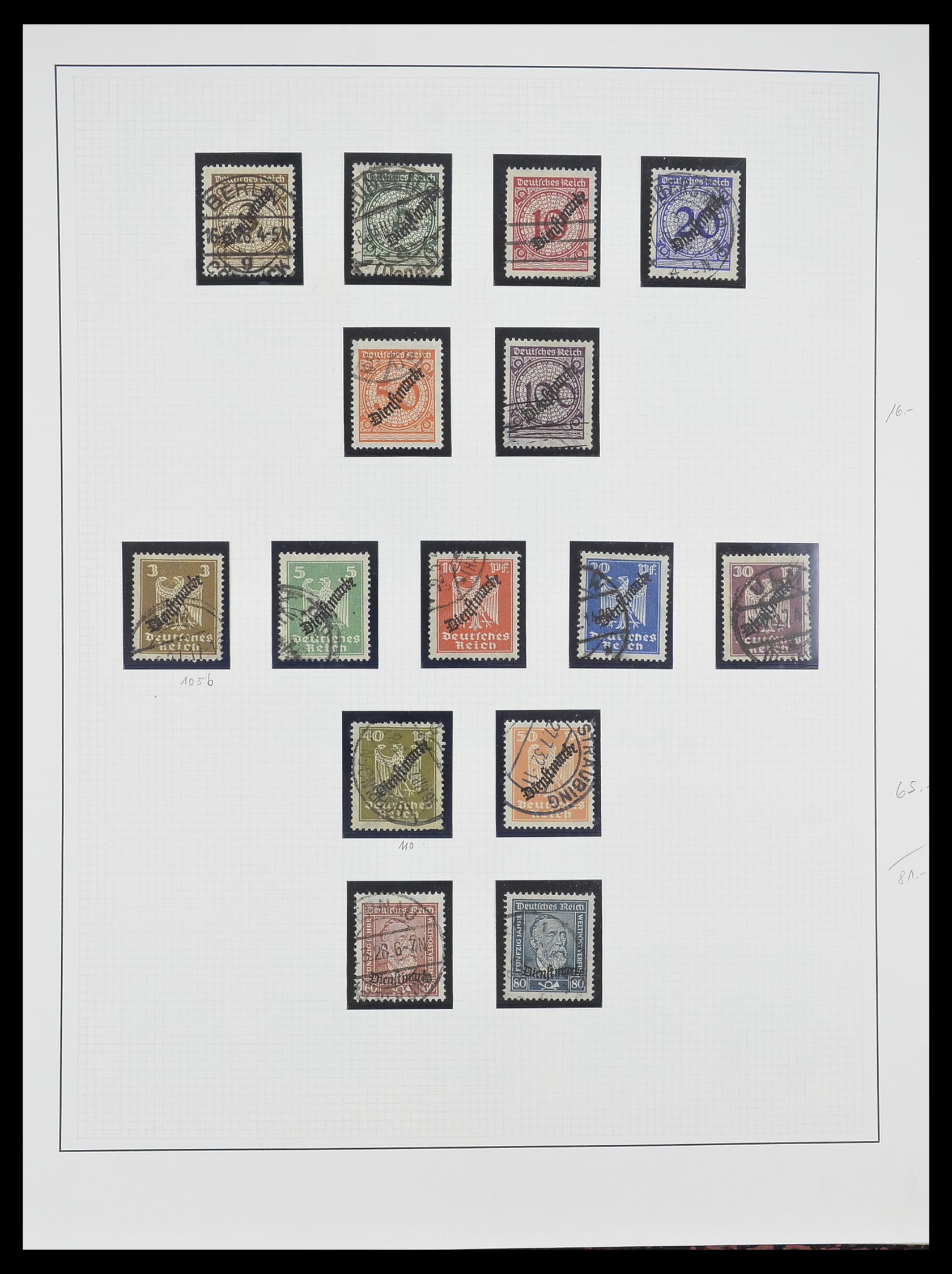 33222 009 - Stamp collection 33222 German Reich 1923-1945.