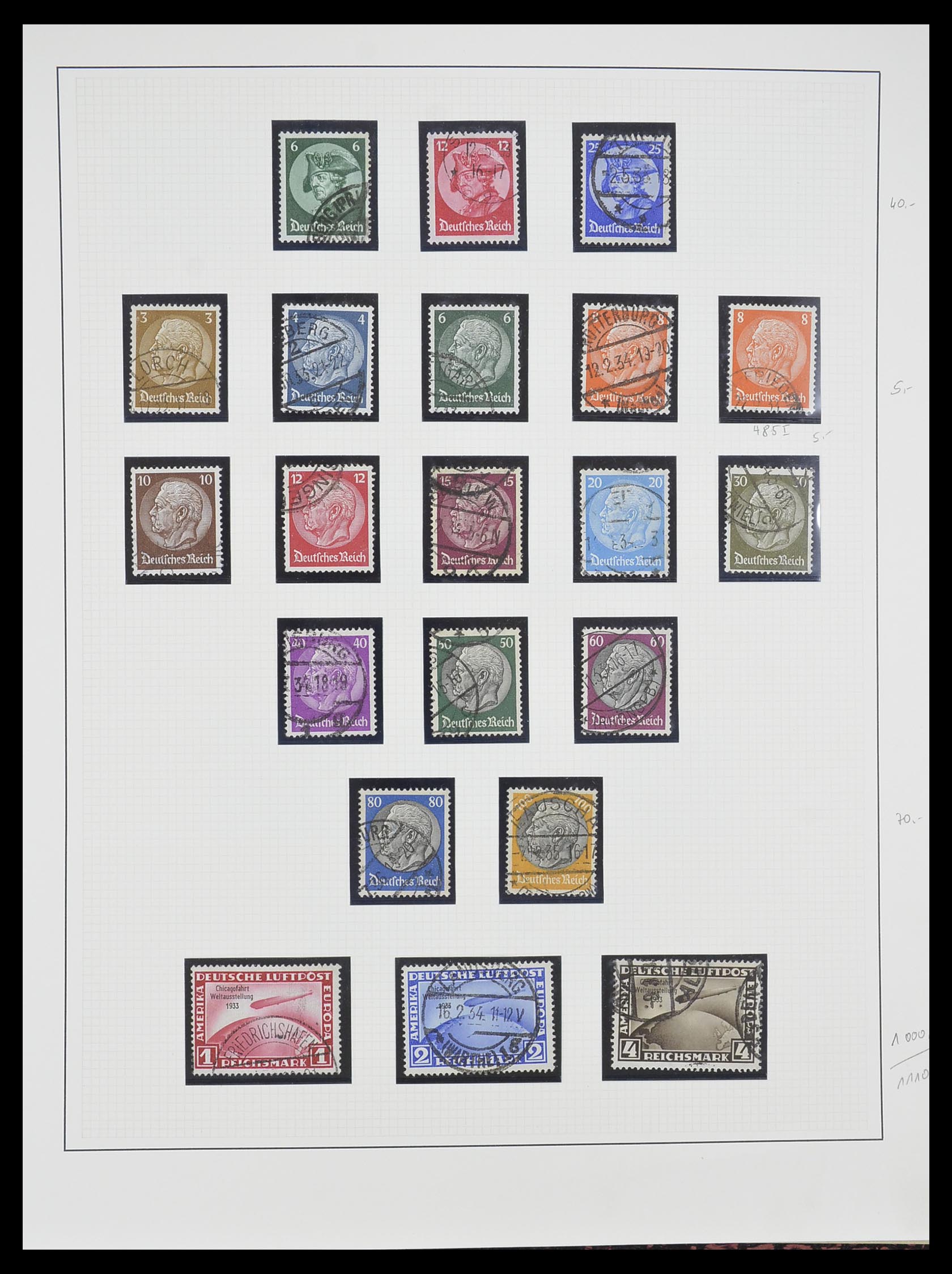 33222 011 - Stamp collection 33222 German Reich 1923-1945.