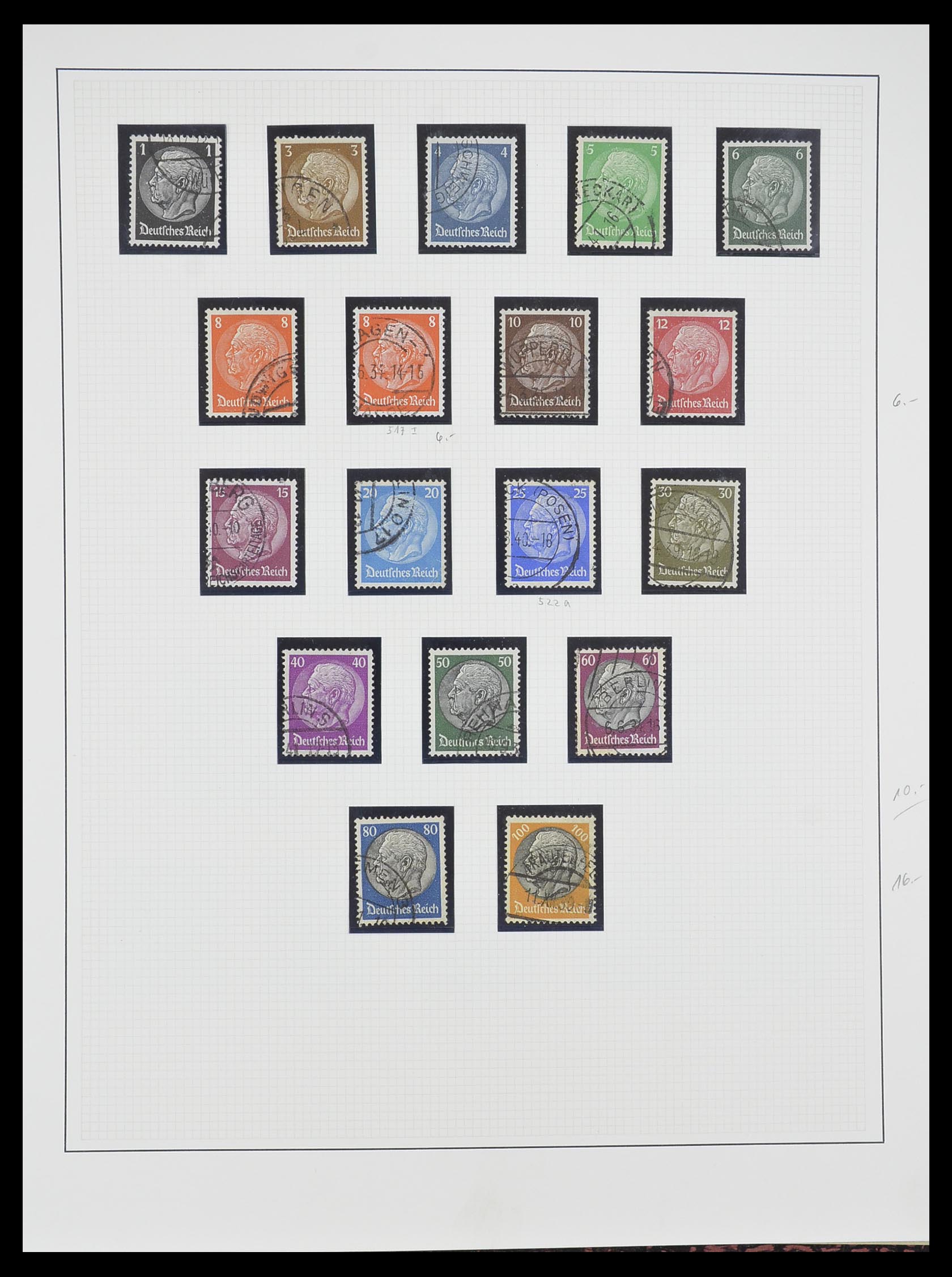 33222 013 - Stamp collection 33222 German Reich 1923-1945.