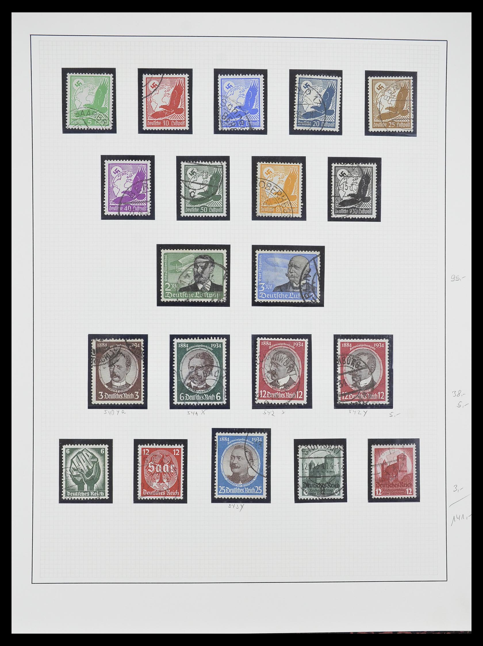 33222 014 - Stamp collection 33222 German Reich 1923-1945.