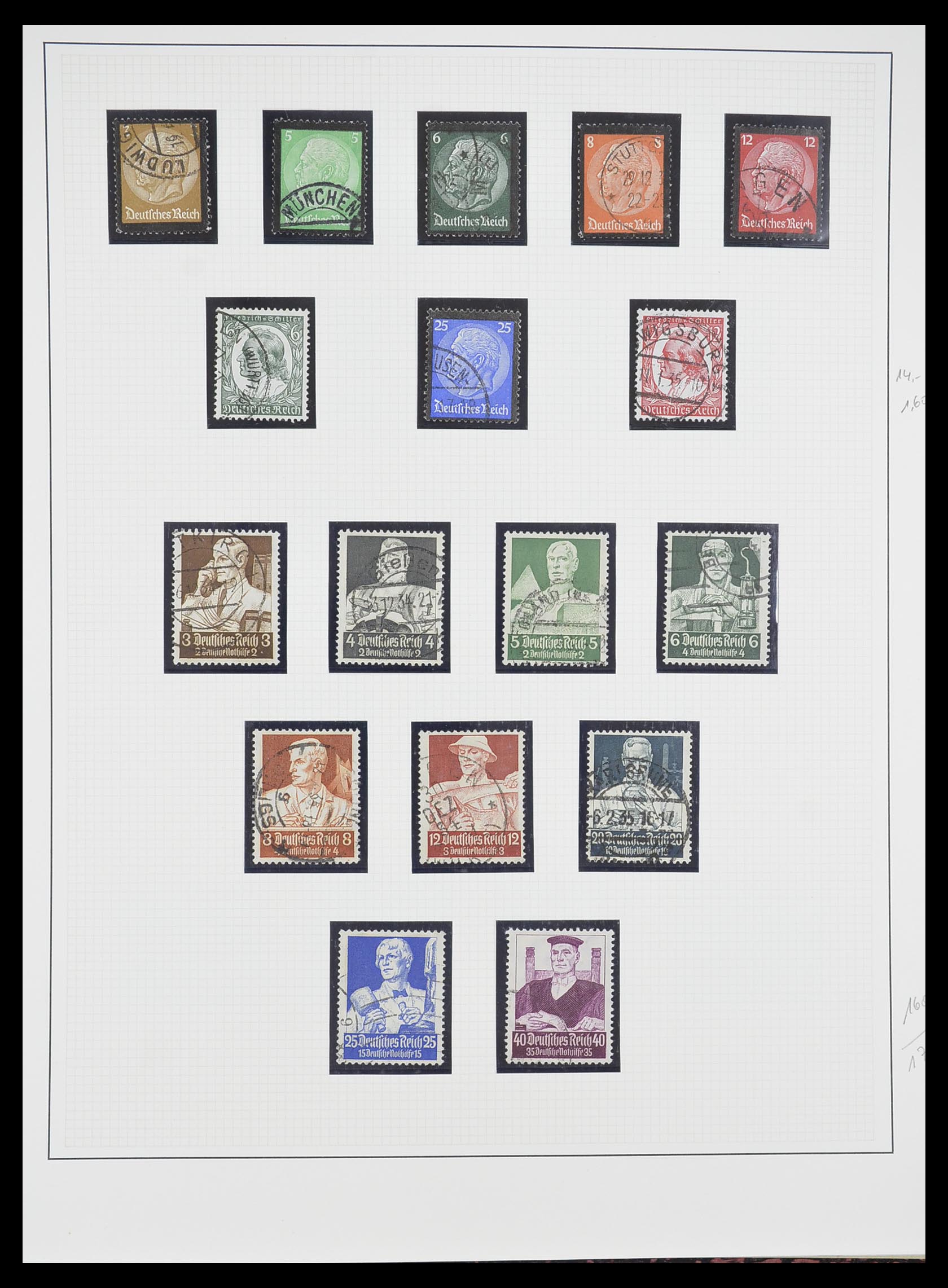 33222 015 - Stamp collection 33222 German Reich 1923-1945.