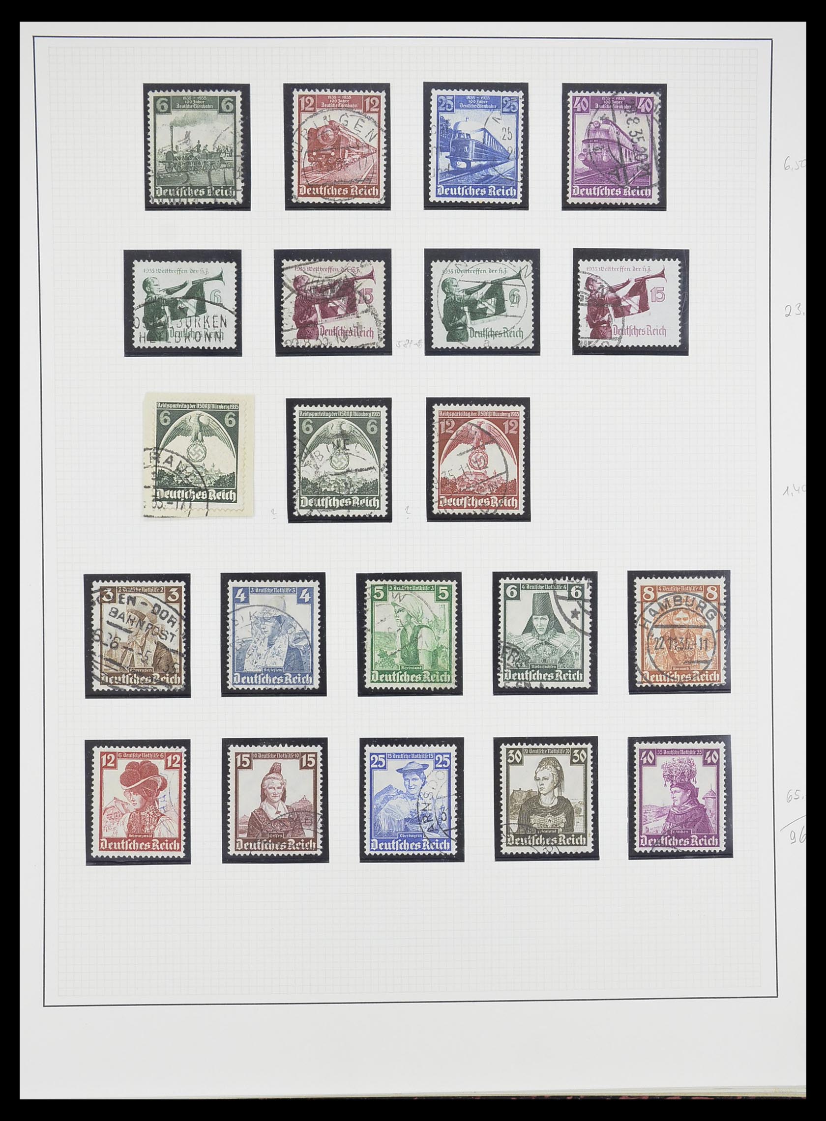 33222 018 - Stamp collection 33222 German Reich 1923-1945.