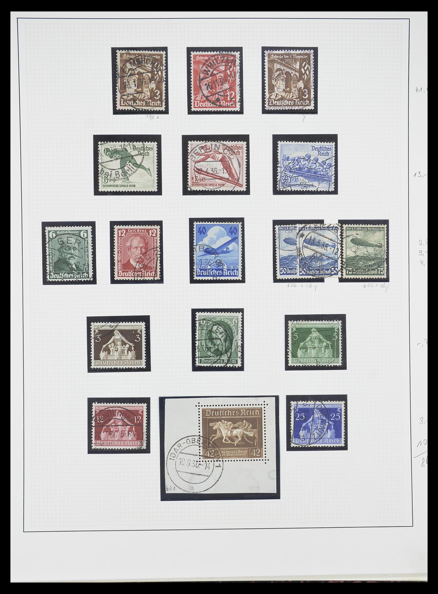 33222 019 - Stamp collection 33222 German Reich 1923-1945.