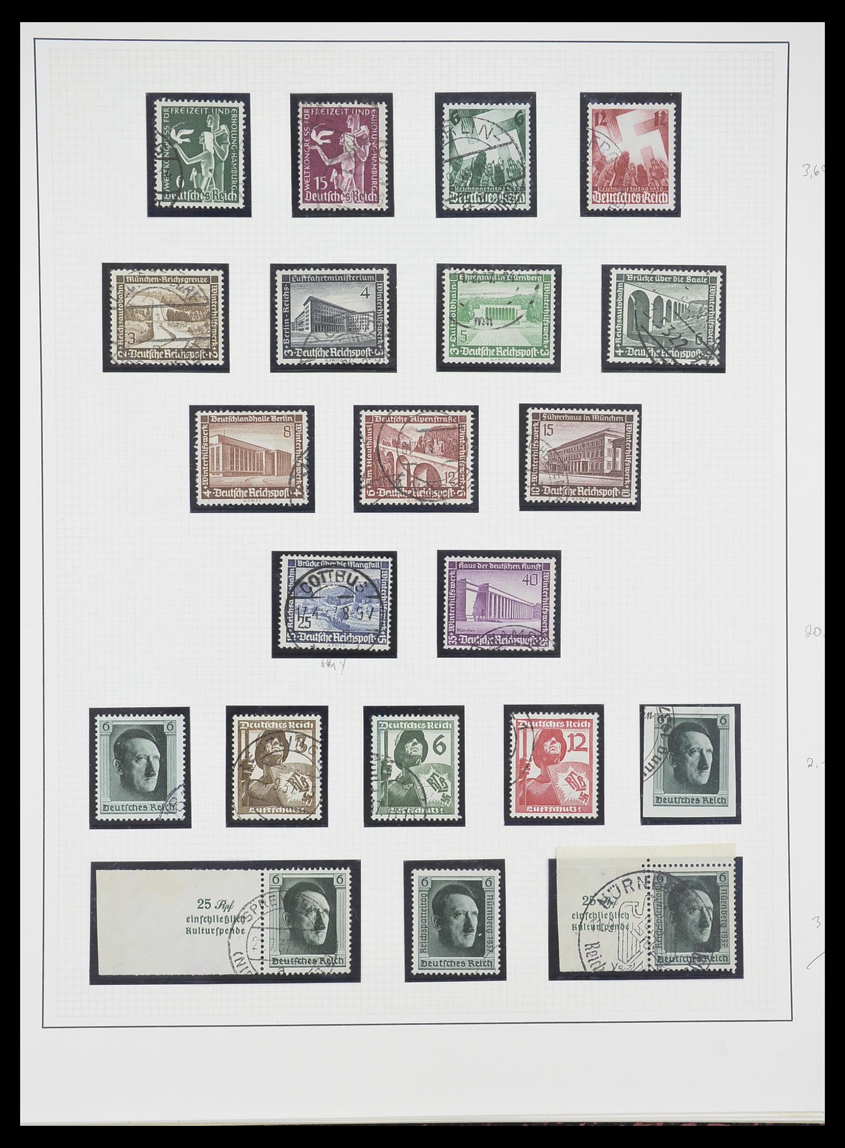 33222 022 - Stamp collection 33222 German Reich 1923-1945.