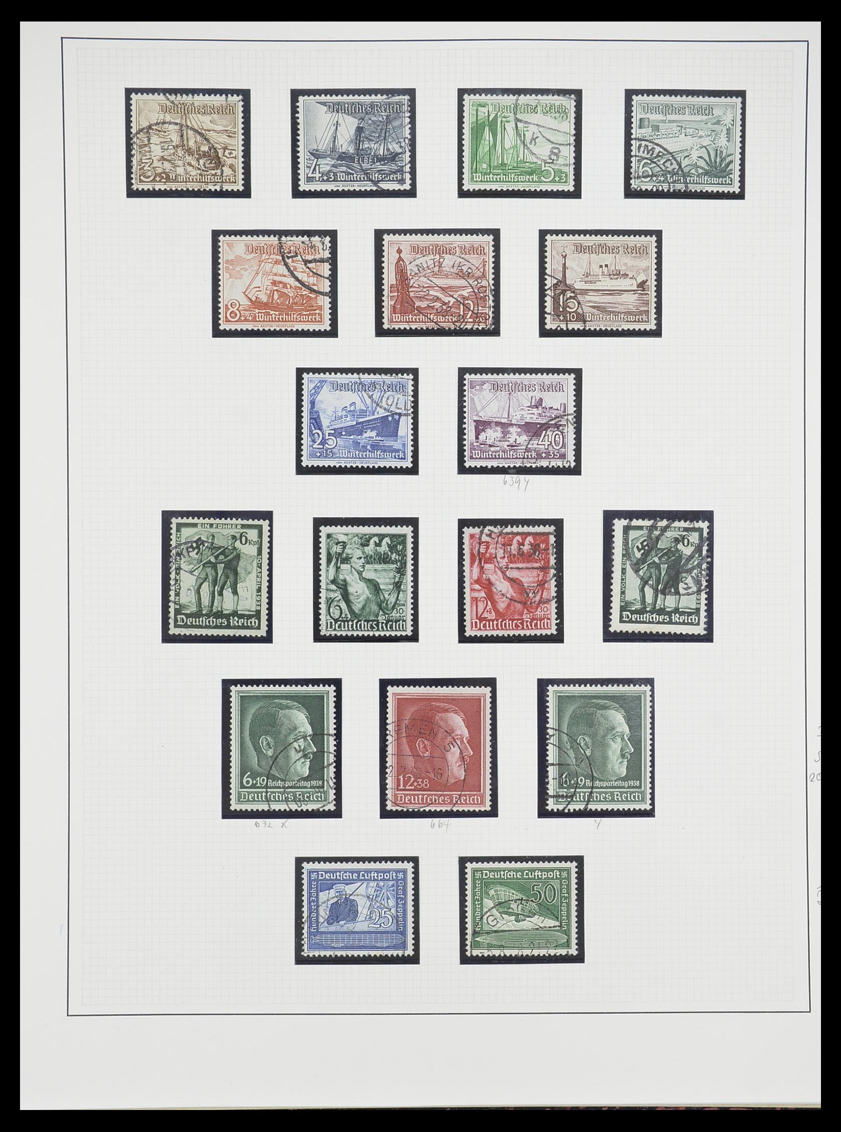 33222 025 - Stamp collection 33222 German Reich 1923-1945.