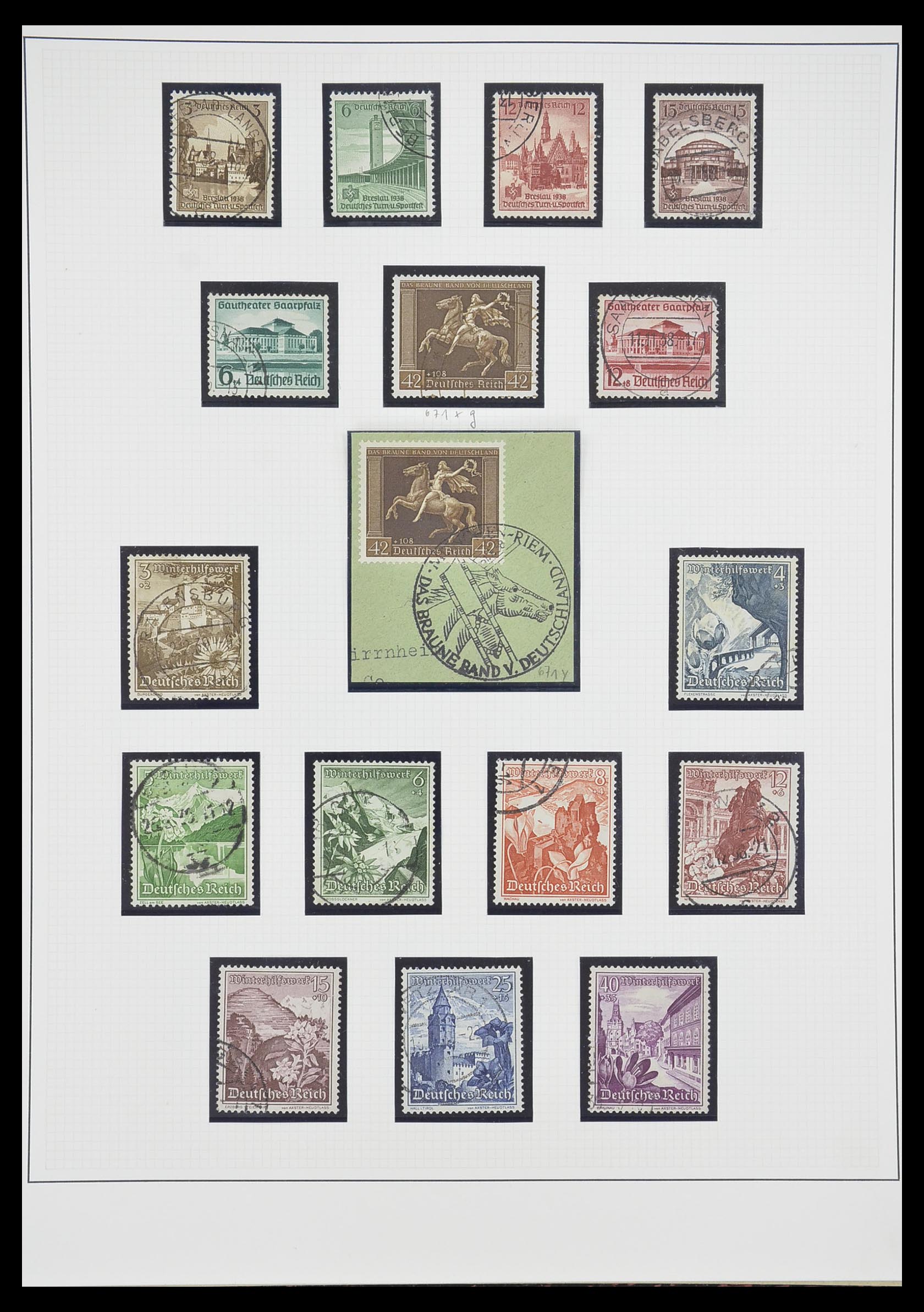 33222 026 - Stamp collection 33222 German Reich 1923-1945.