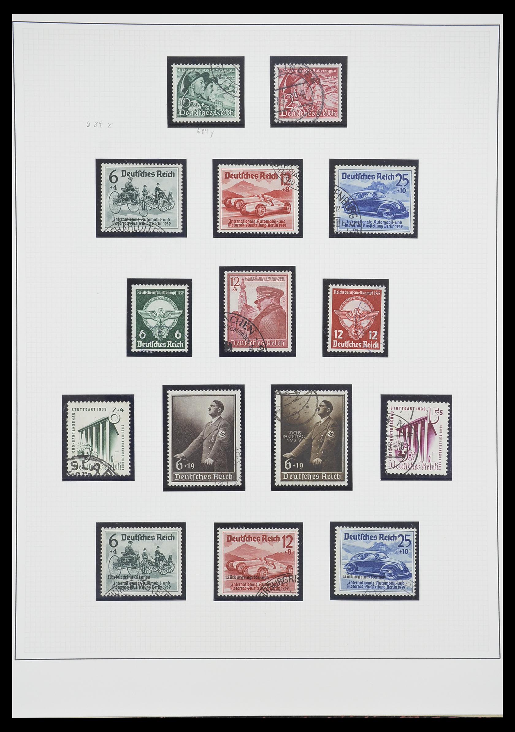 33222 027 - Stamp collection 33222 German Reich 1923-1945.