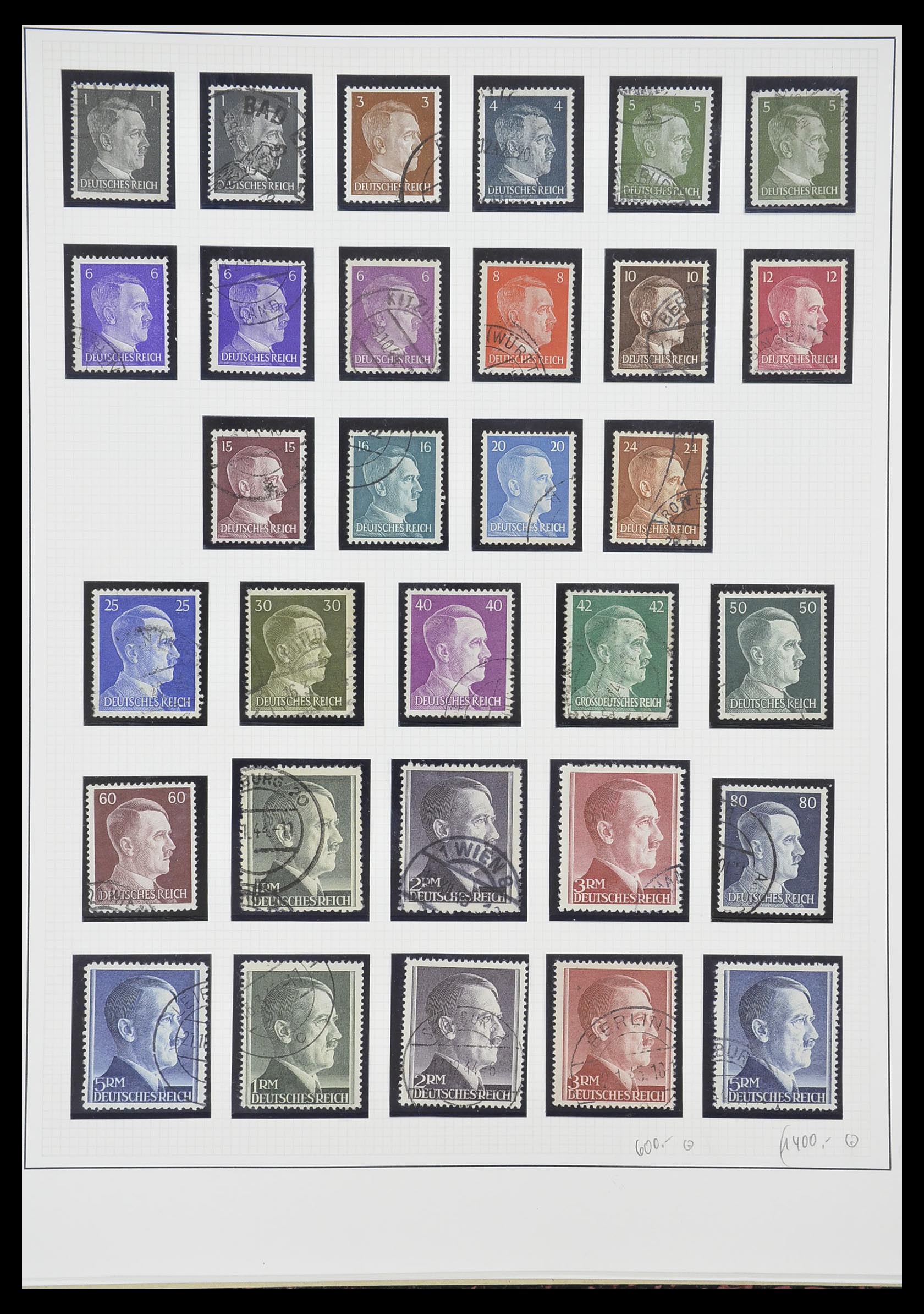 33222 034 - Stamp collection 33222 German Reich 1923-1945.