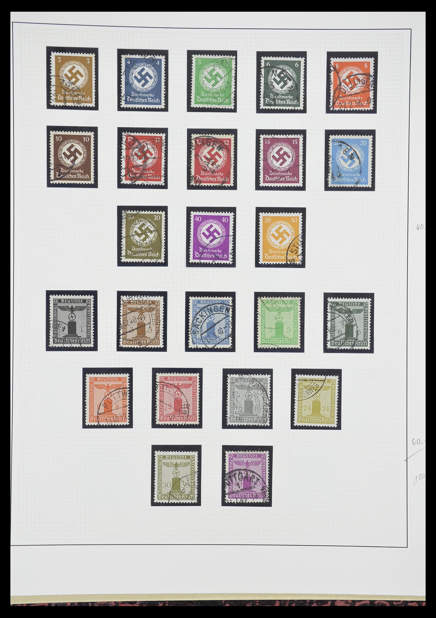 33222 041 - Stamp collection 33222 German Reich 1923-1945.