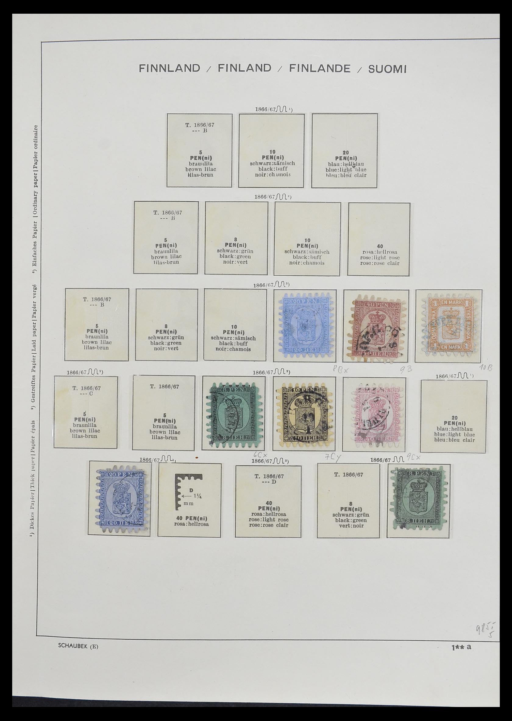33226 003 - Postzegelverzameling 33226 Finland 1860-1996.