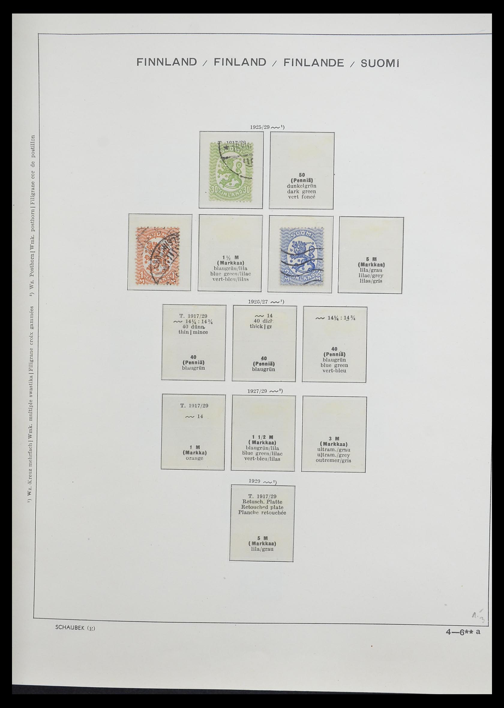 33226 015 - Postzegelverzameling 33226 Finland 1860-1996.