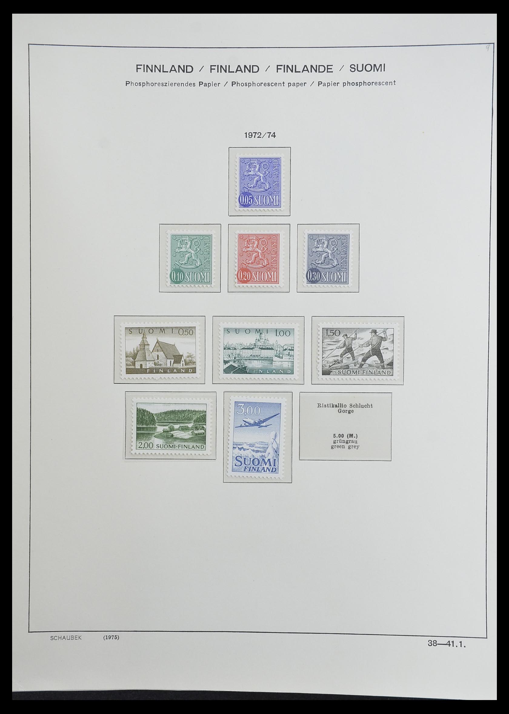 33226 053 - Postzegelverzameling 33226 Finland 1860-1996.