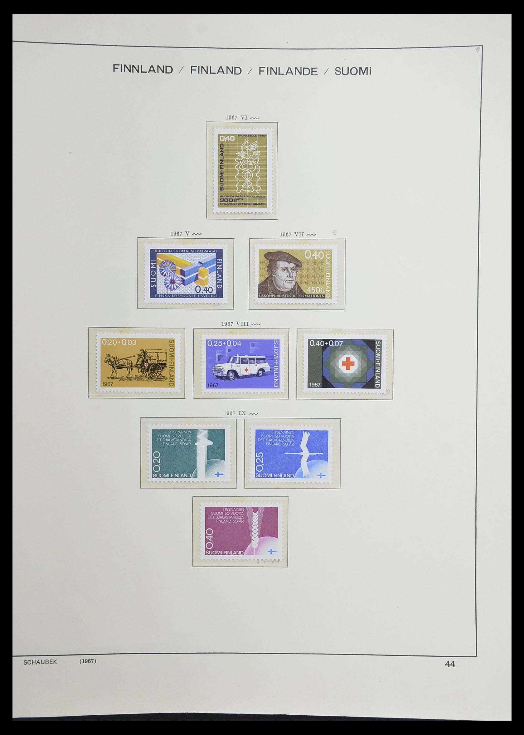 33226 056 - Postzegelverzameling 33226 Finland 1860-1996.