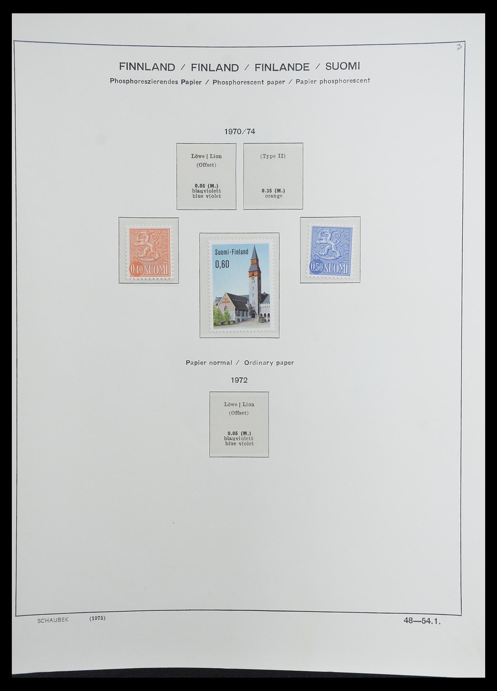 33226 068 - Postzegelverzameling 33226 Finland 1860-1996.