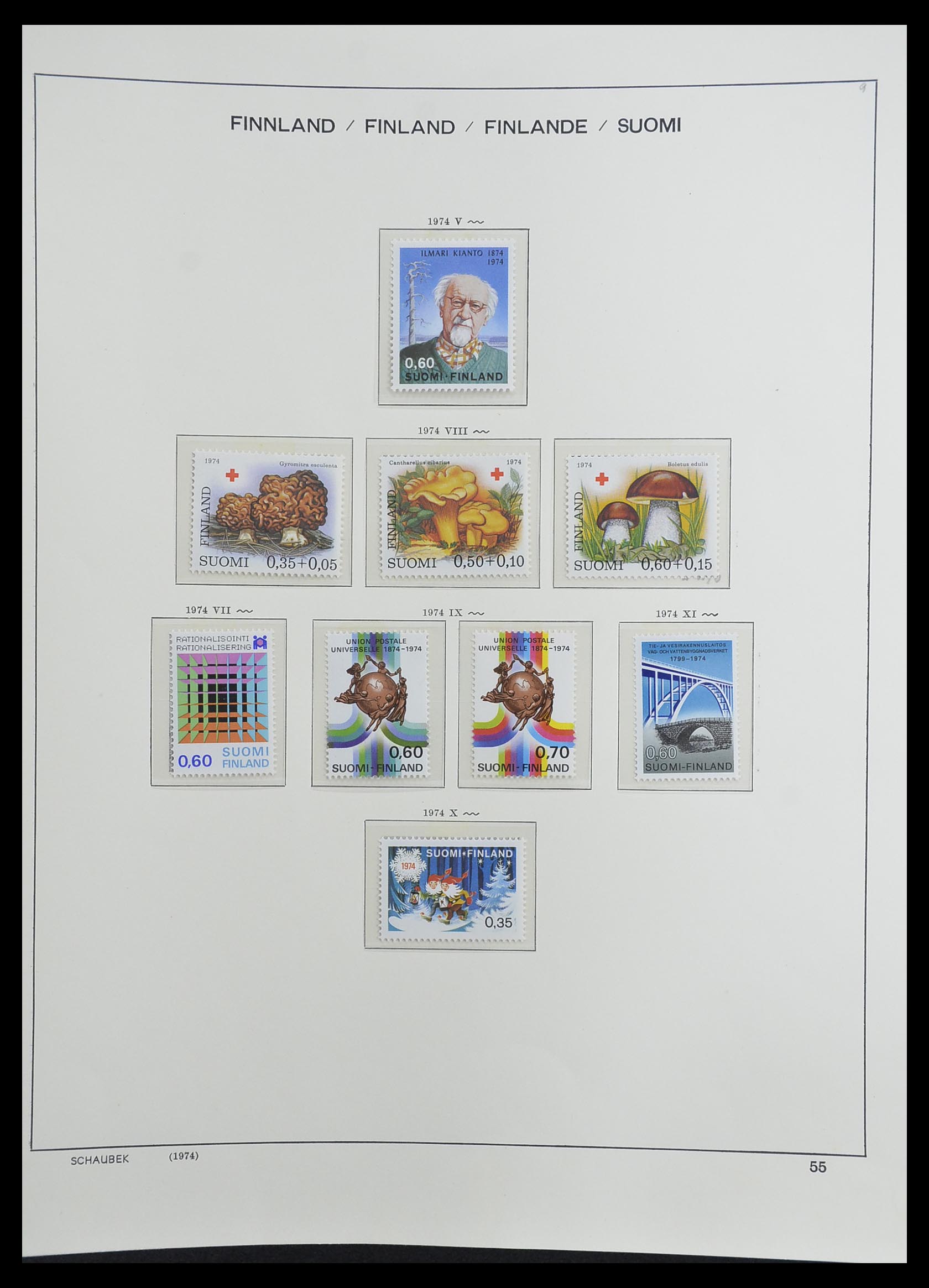 33226 069 - Postzegelverzameling 33226 Finland 1860-1996.