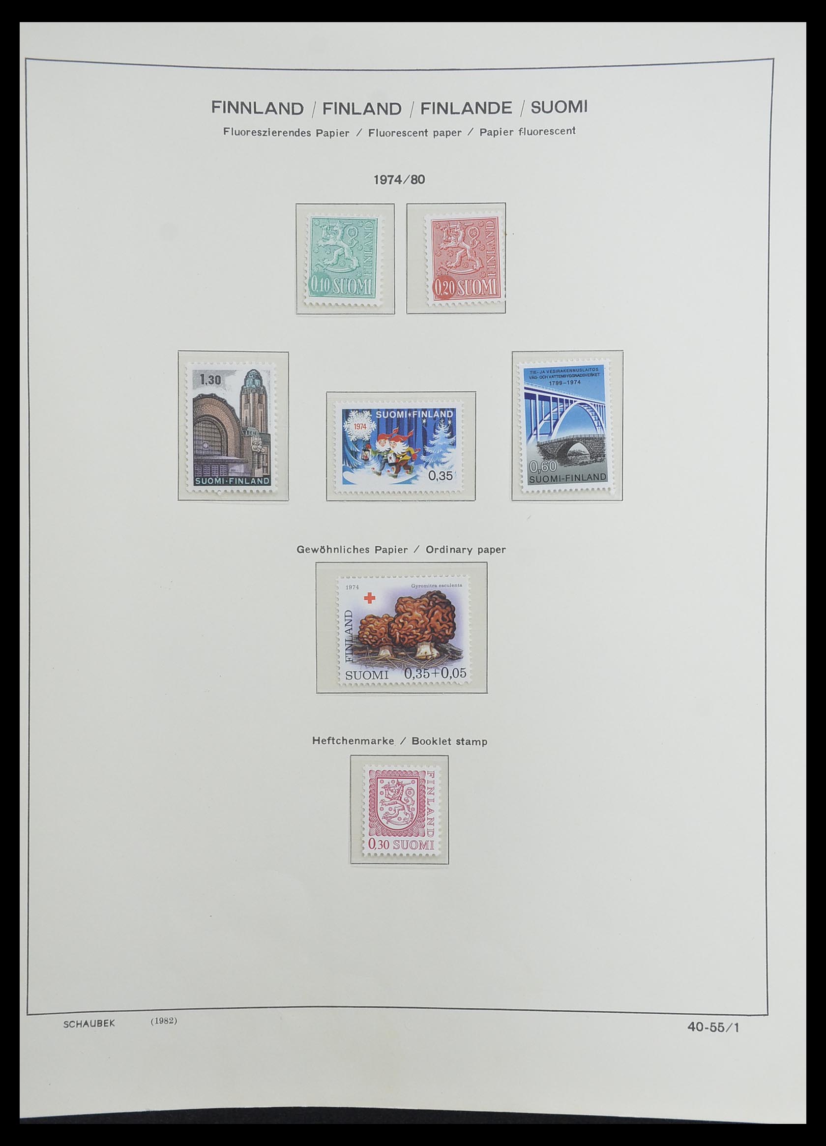 33226 070 - Postzegelverzameling 33226 Finland 1860-1996.