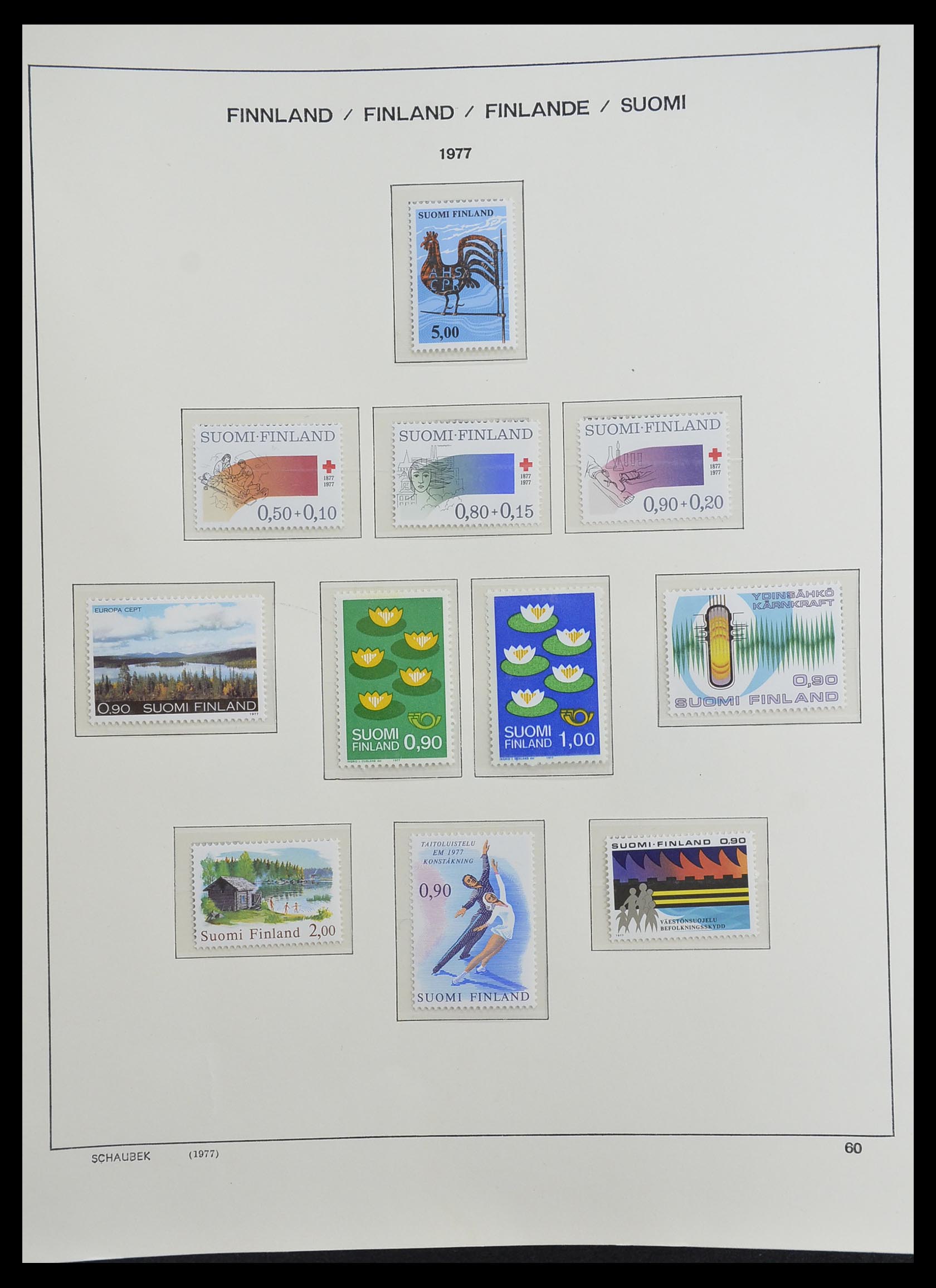 33226 077 - Postzegelverzameling 33226 Finland 1860-1996.