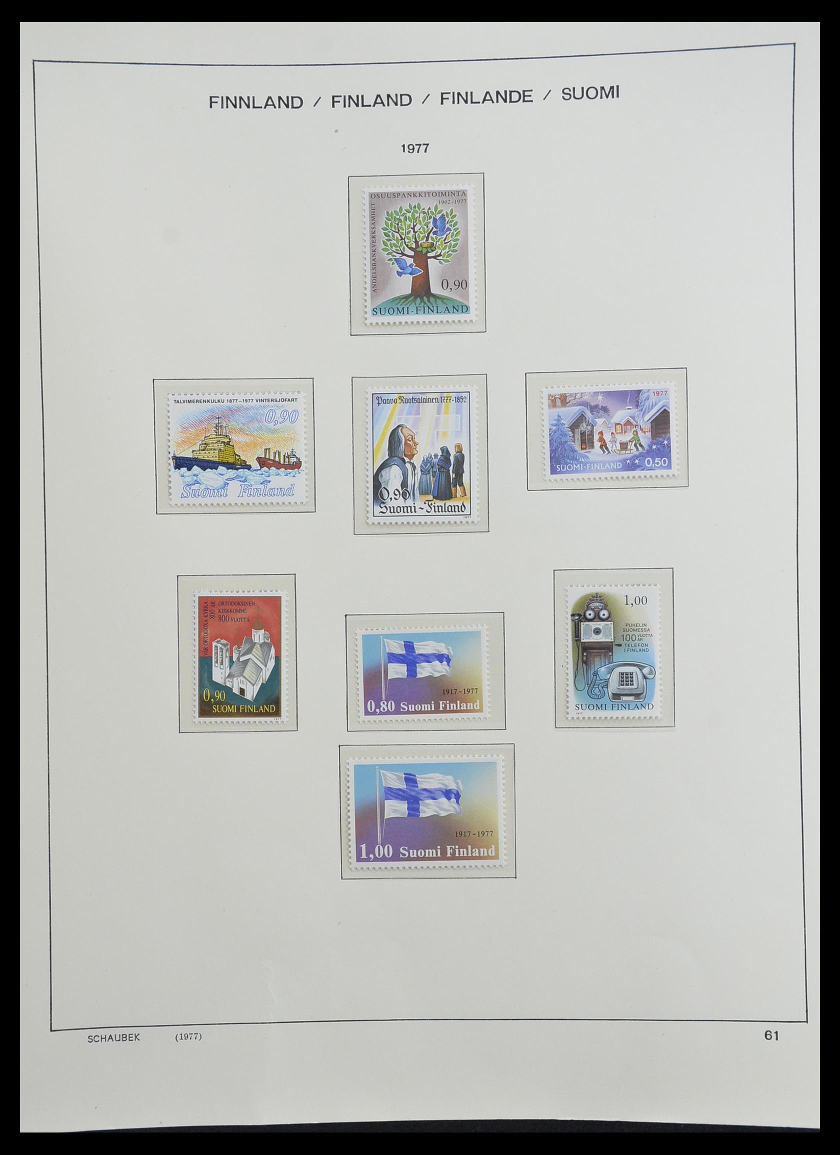 33226 078 - Postzegelverzameling 33226 Finland 1860-1996.