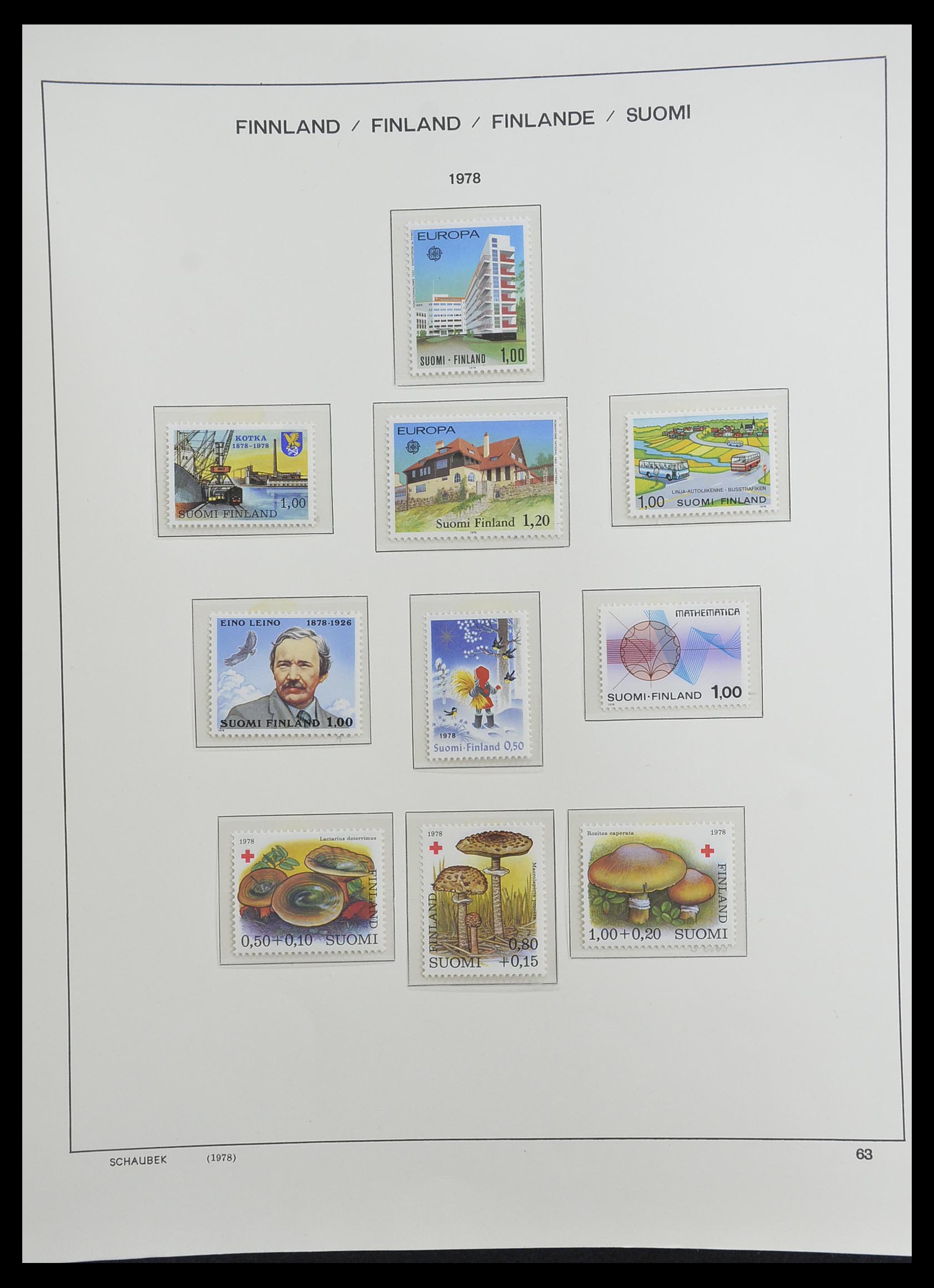 33226 080 - Postzegelverzameling 33226 Finland 1860-1996.