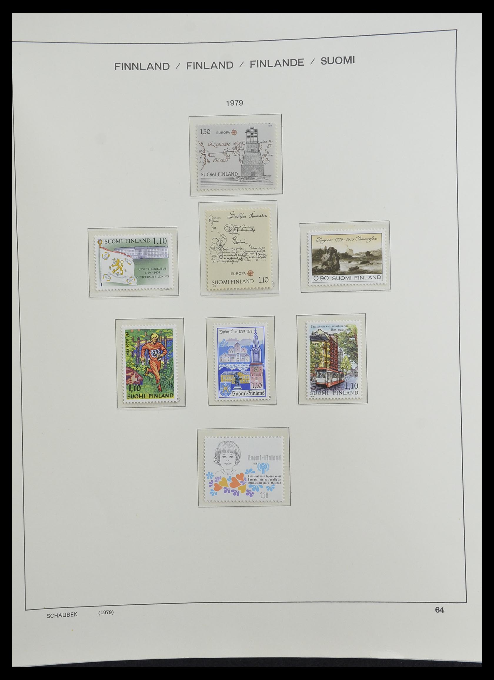 33226 081 - Postzegelverzameling 33226 Finland 1860-1996.