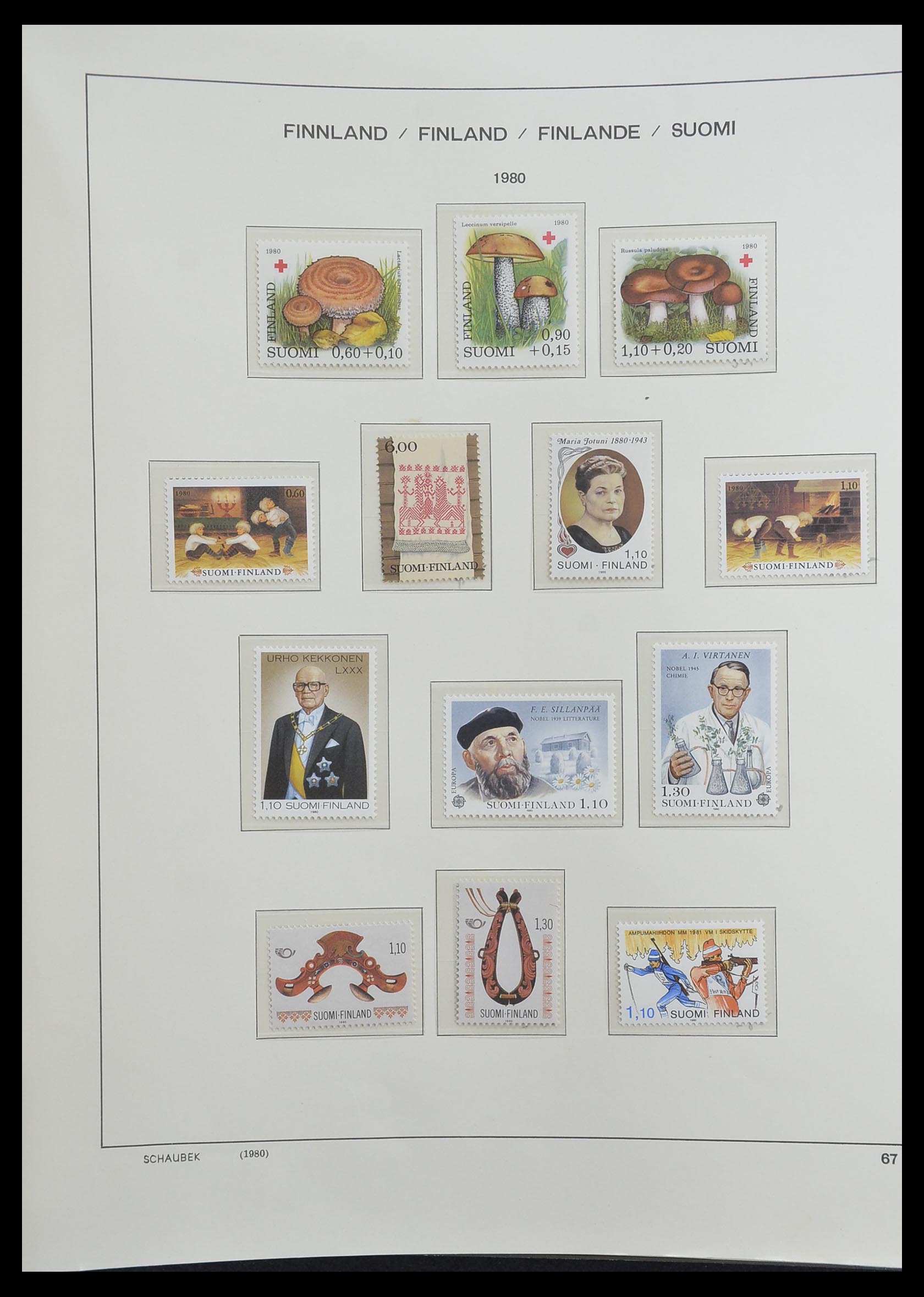 33226 085 - Postzegelverzameling 33226 Finland 1860-1996.