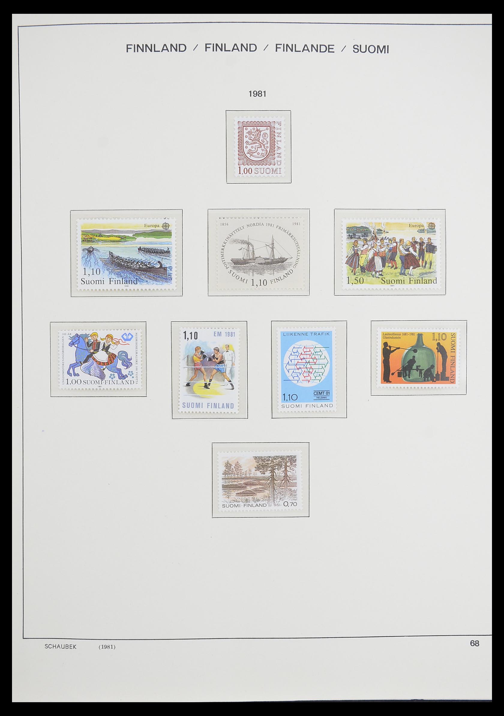 33226 087 - Postzegelverzameling 33226 Finland 1860-1996.