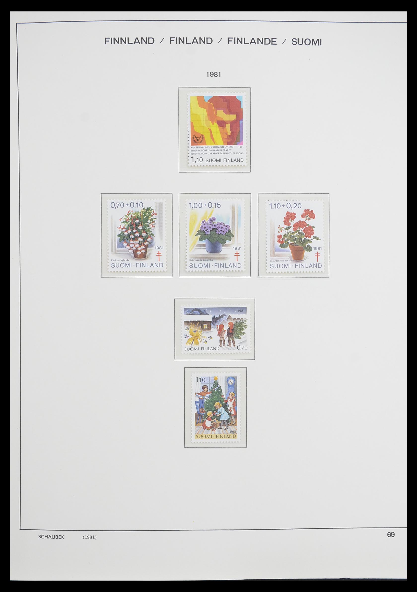 33226 088 - Postzegelverzameling 33226 Finland 1860-1996.