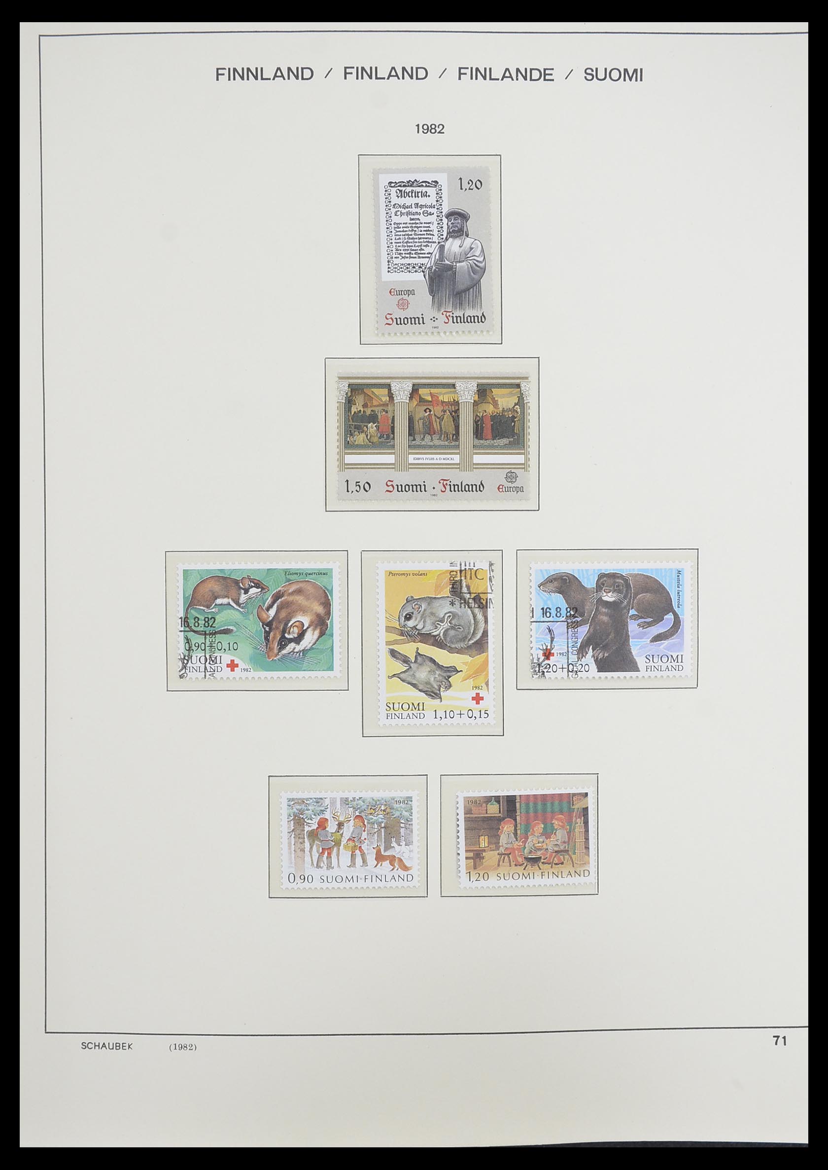 33226 091 - Postzegelverzameling 33226 Finland 1860-1996.