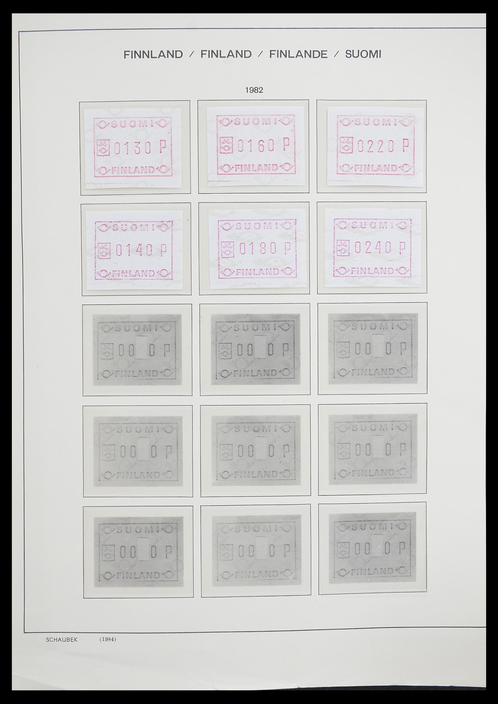 33226 094 - Postzegelverzameling 33226 Finland 1860-1996.