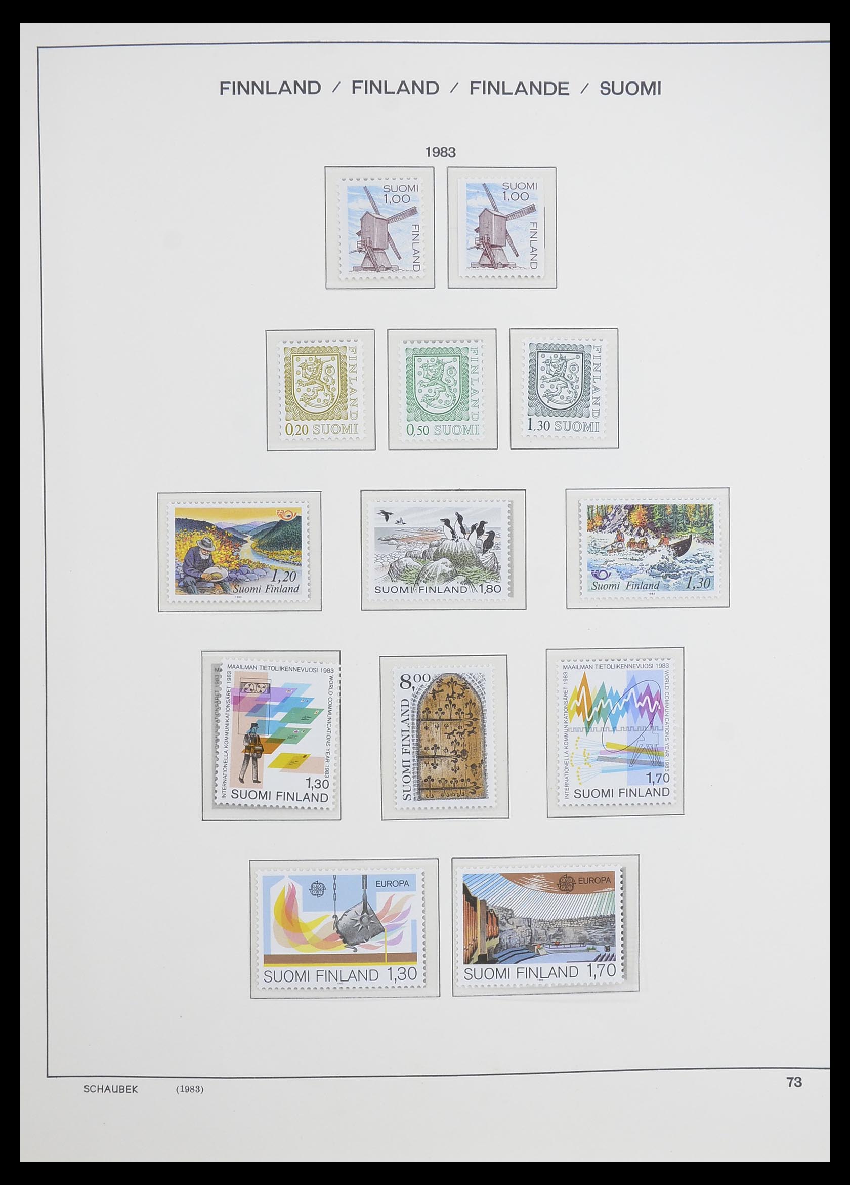 33226 095 - Postzegelverzameling 33226 Finland 1860-1996.