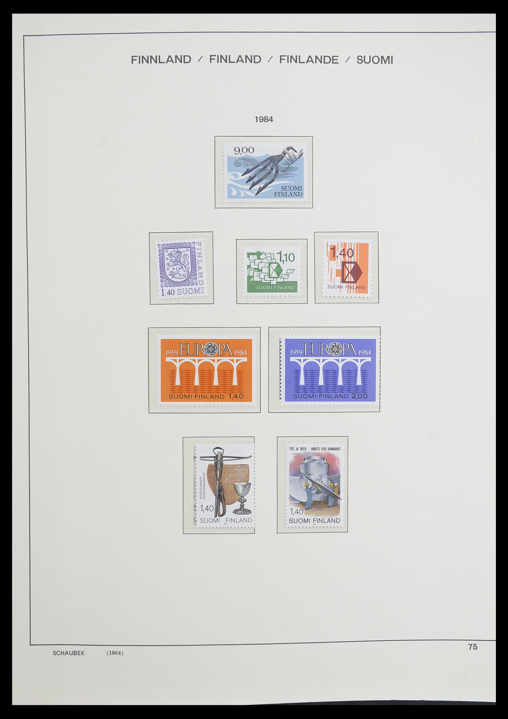 33226 097 - Postzegelverzameling 33226 Finland 1860-1996.