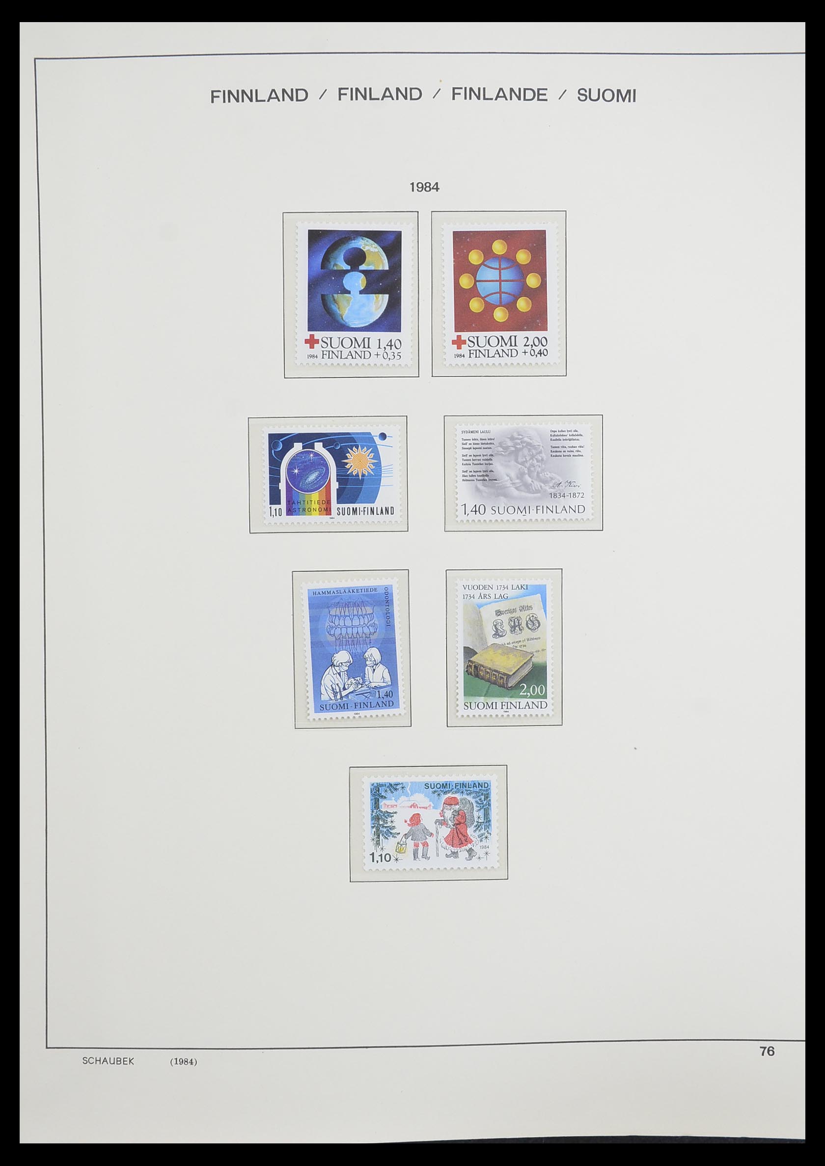 33226 098 - Postzegelverzameling 33226 Finland 1860-1996.
